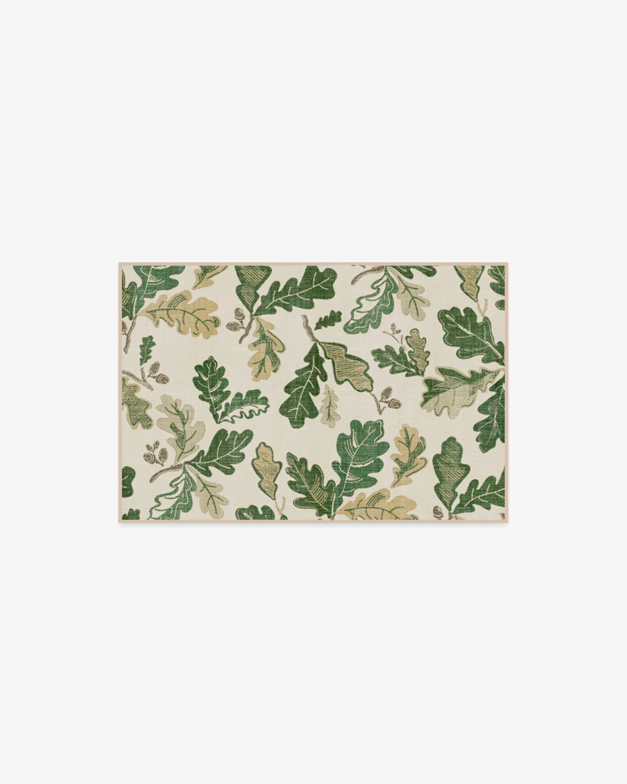 Small Machine Washable Area Rug - Green, Flatwoven image