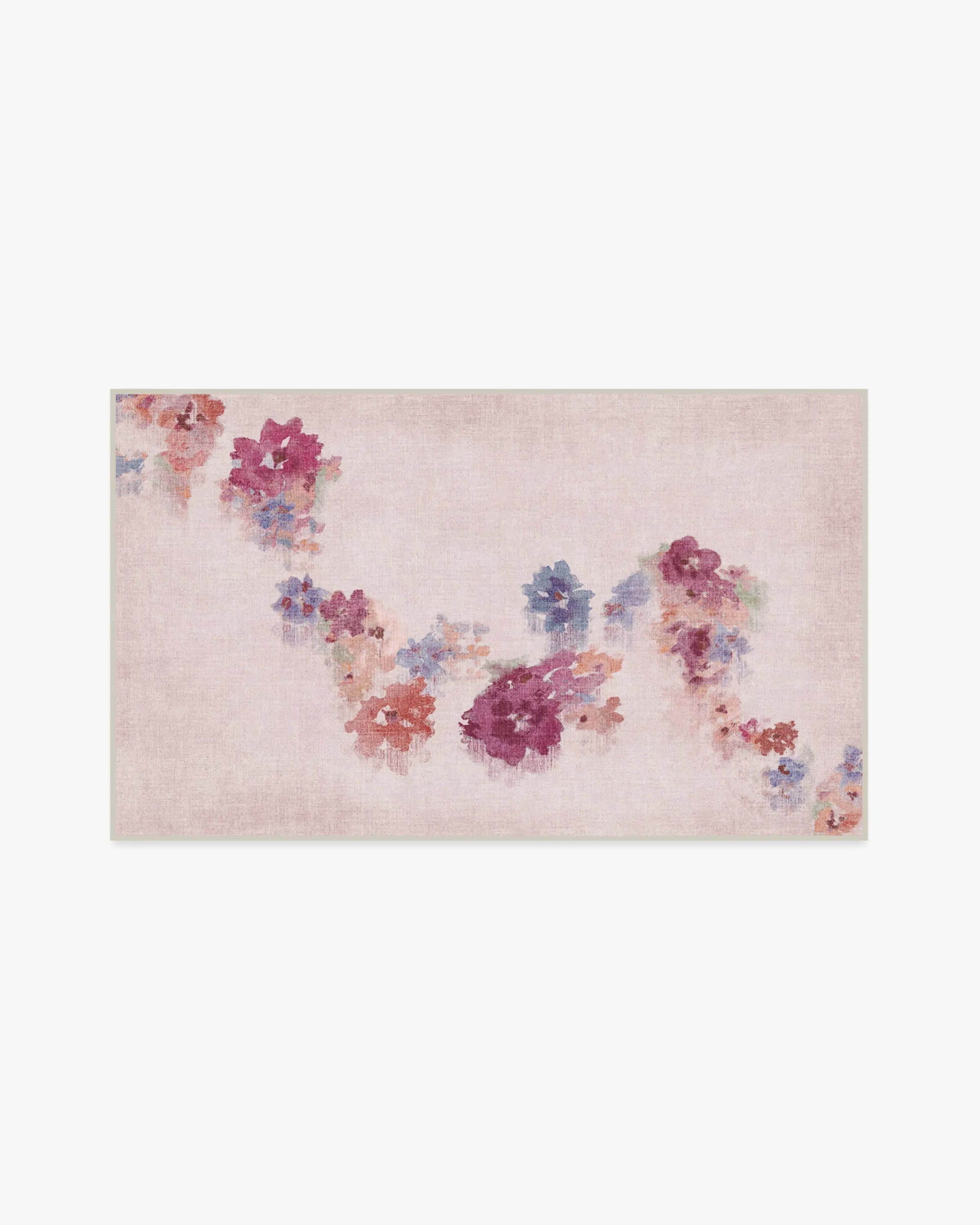 Small Machine Washable Area Rug - Pink