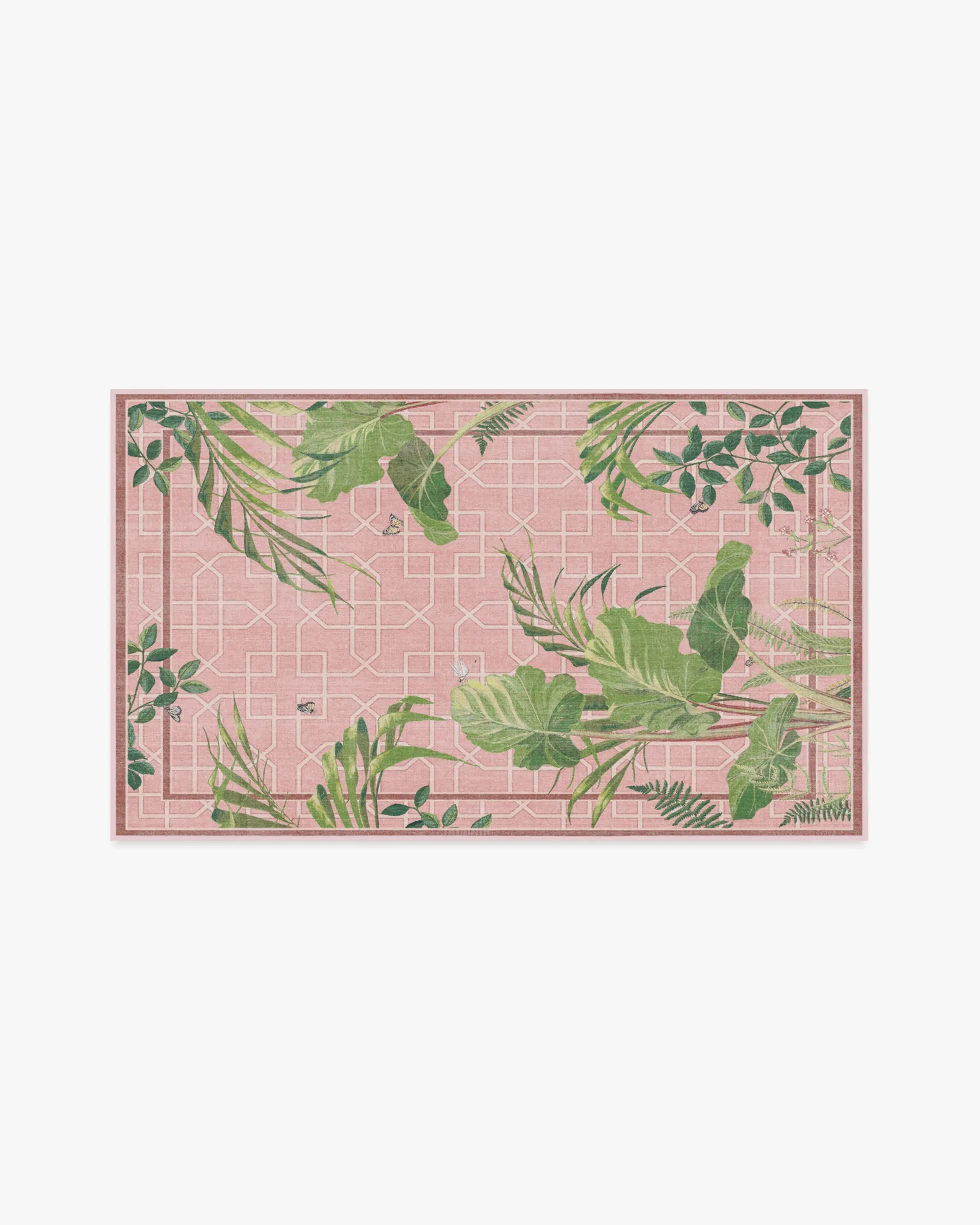 Small Machine Washable Area Rug - Pink