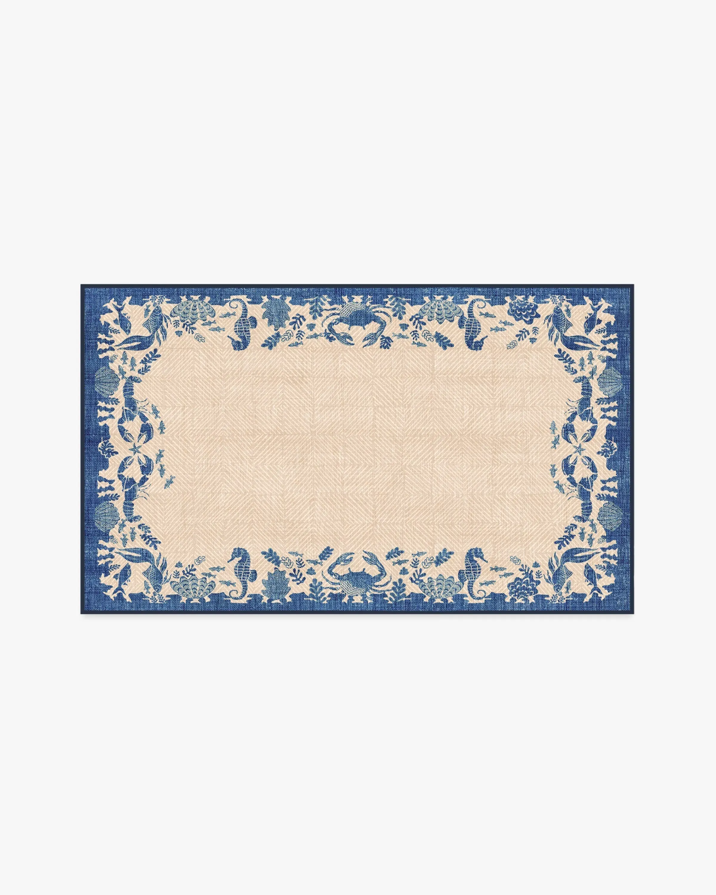 Small Machine Washable Rug - Sapphire Blue image