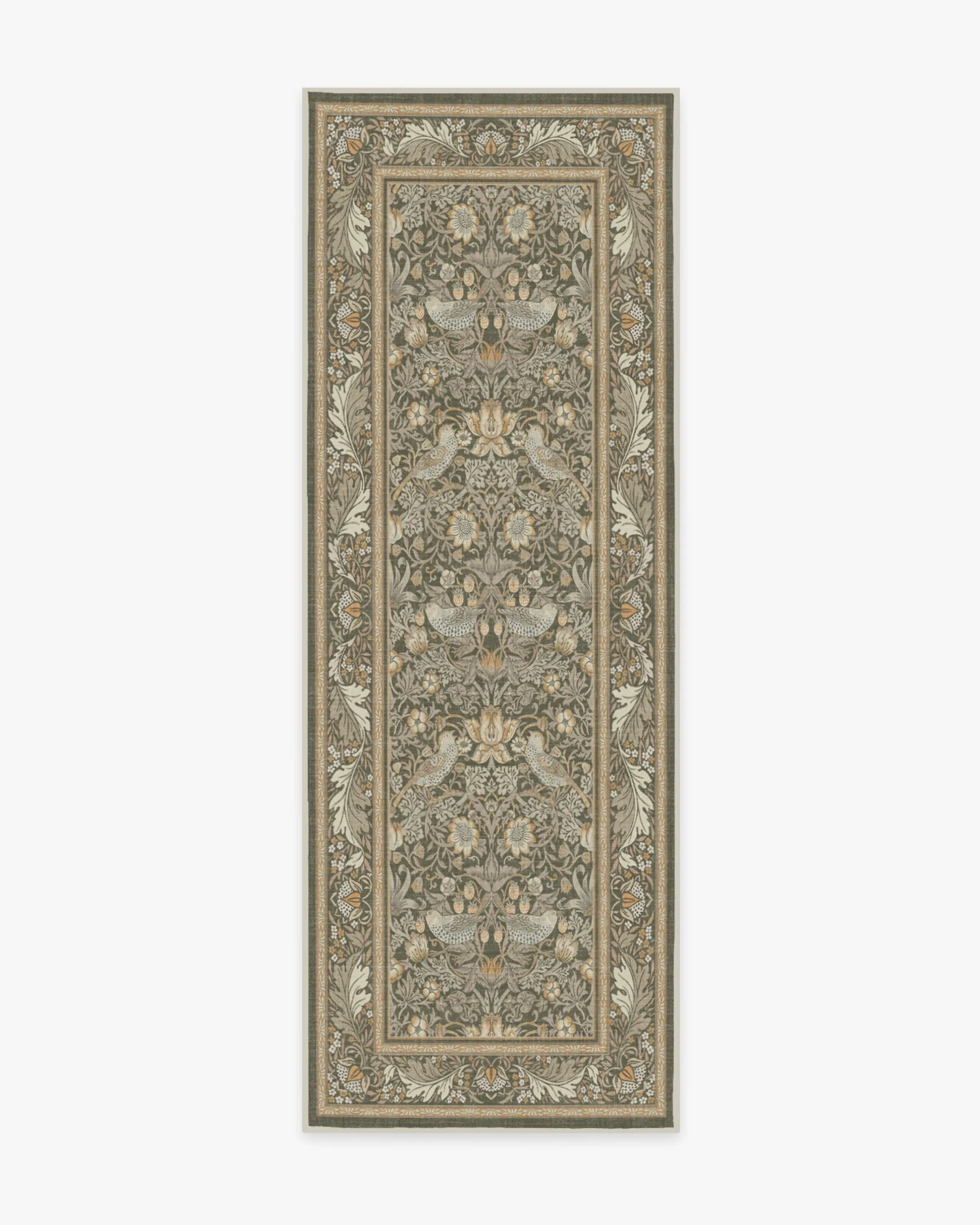 Small Runner Rug Machine Washable - Stone Gold