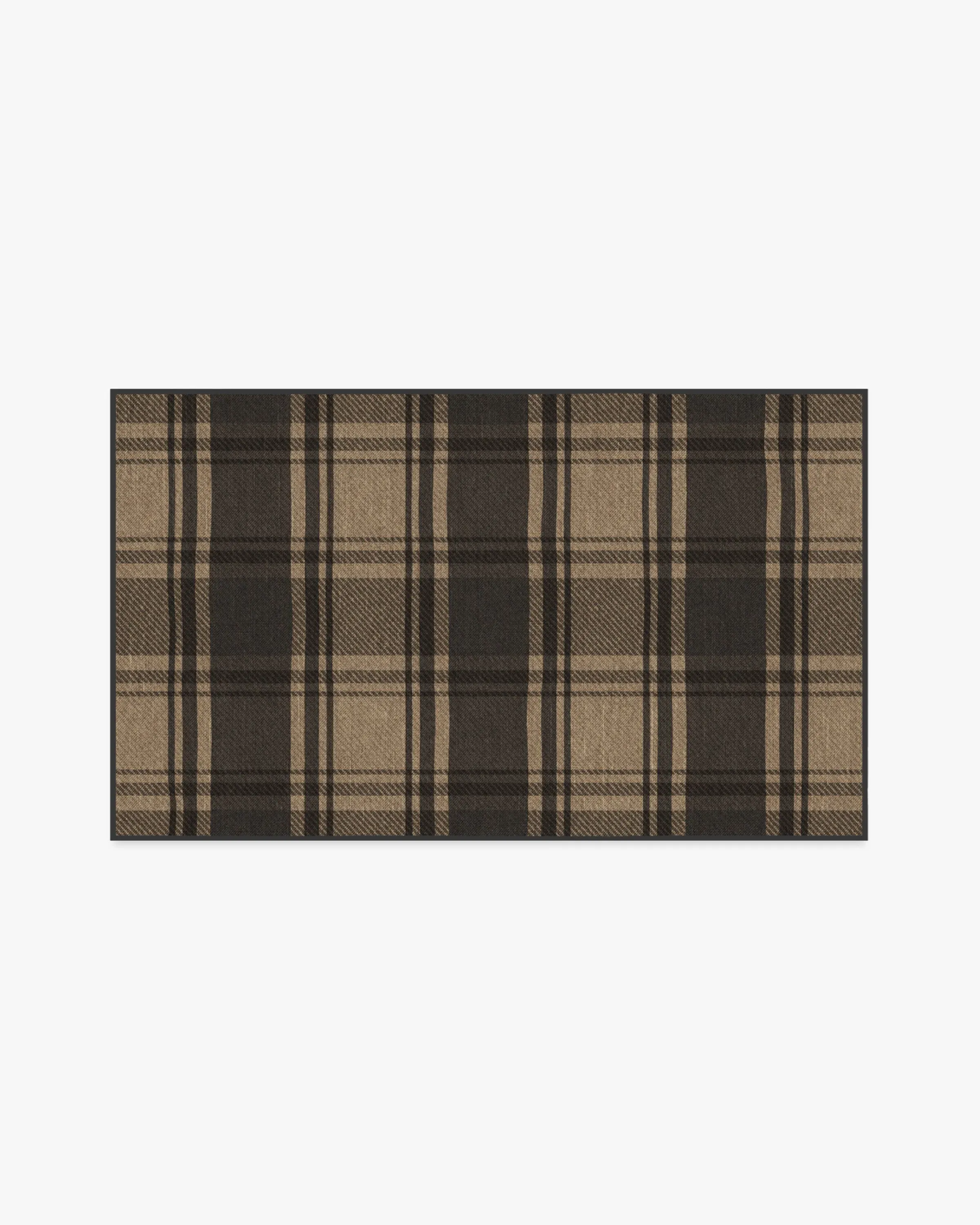 Small Washable Area Rug - Charcoal, Flatwoven