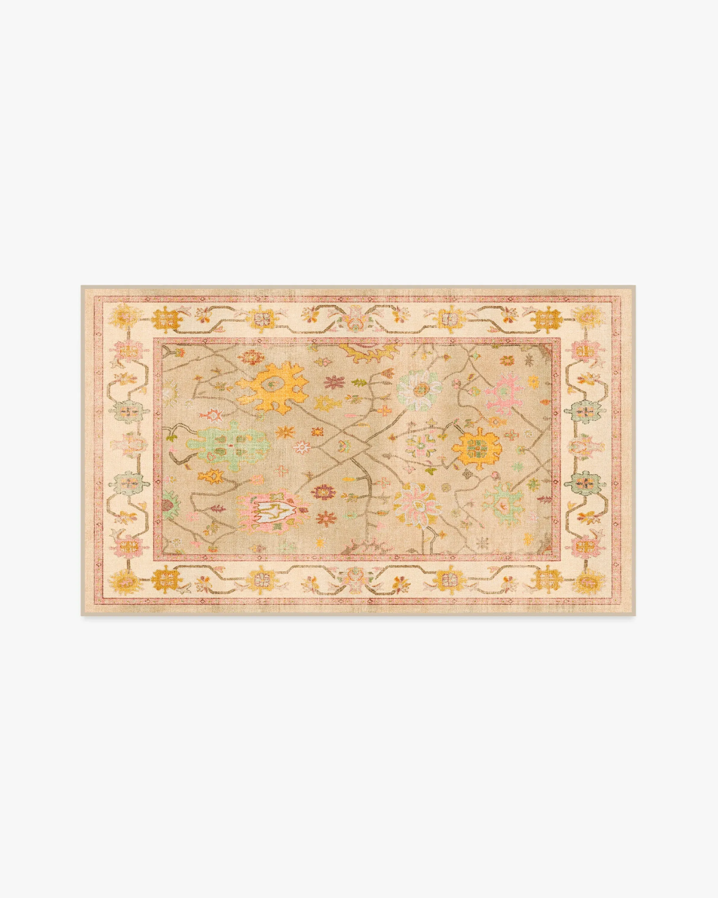 Small Washable Area Rug - Neutral, Flatwoven