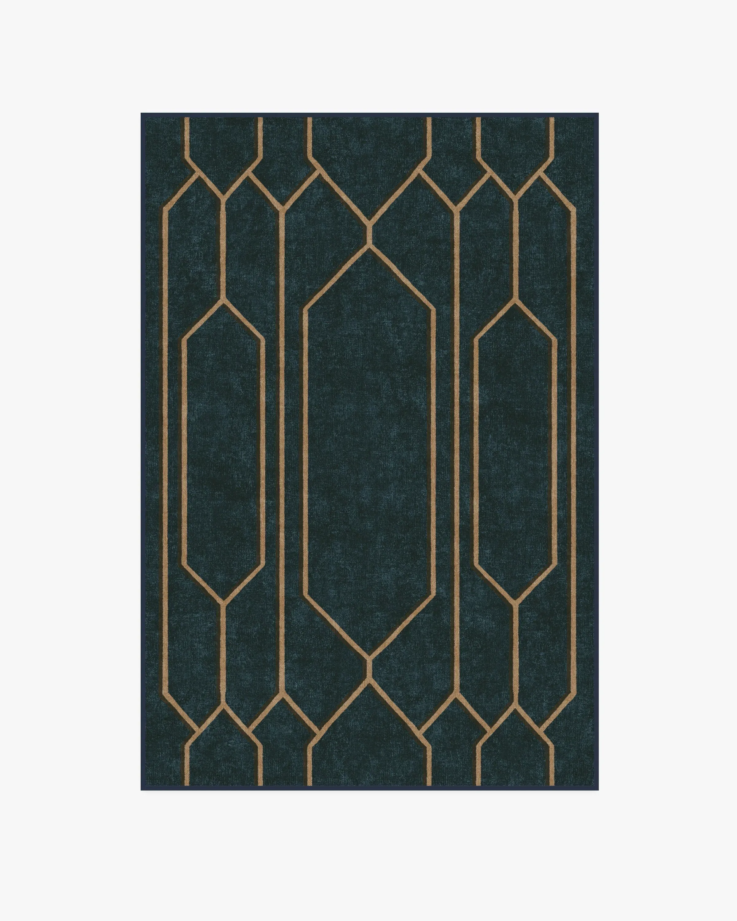 Washable Area Rug - Marine Blue, Flatwoven