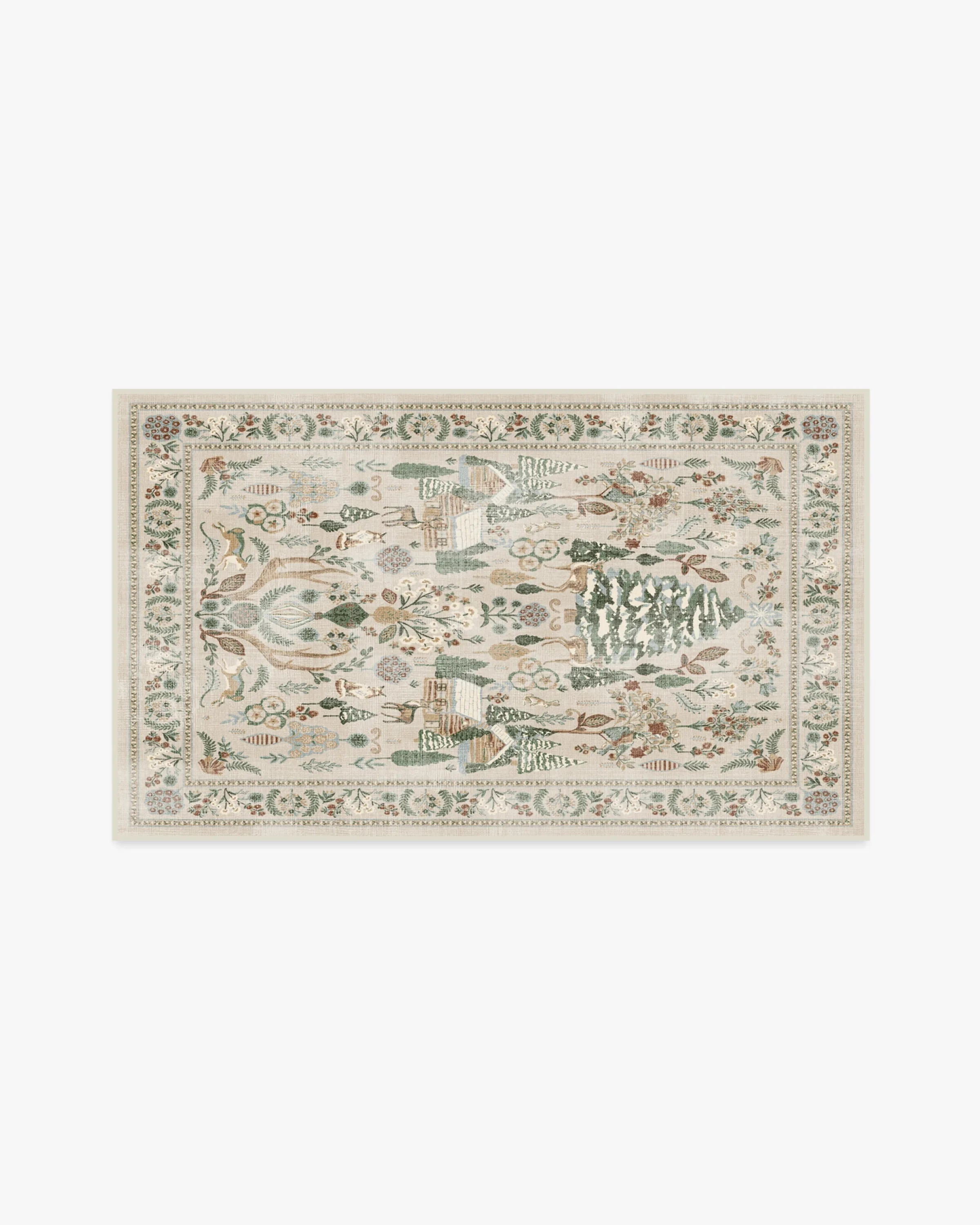 Washable Area Rug - Neutral, Tapestry