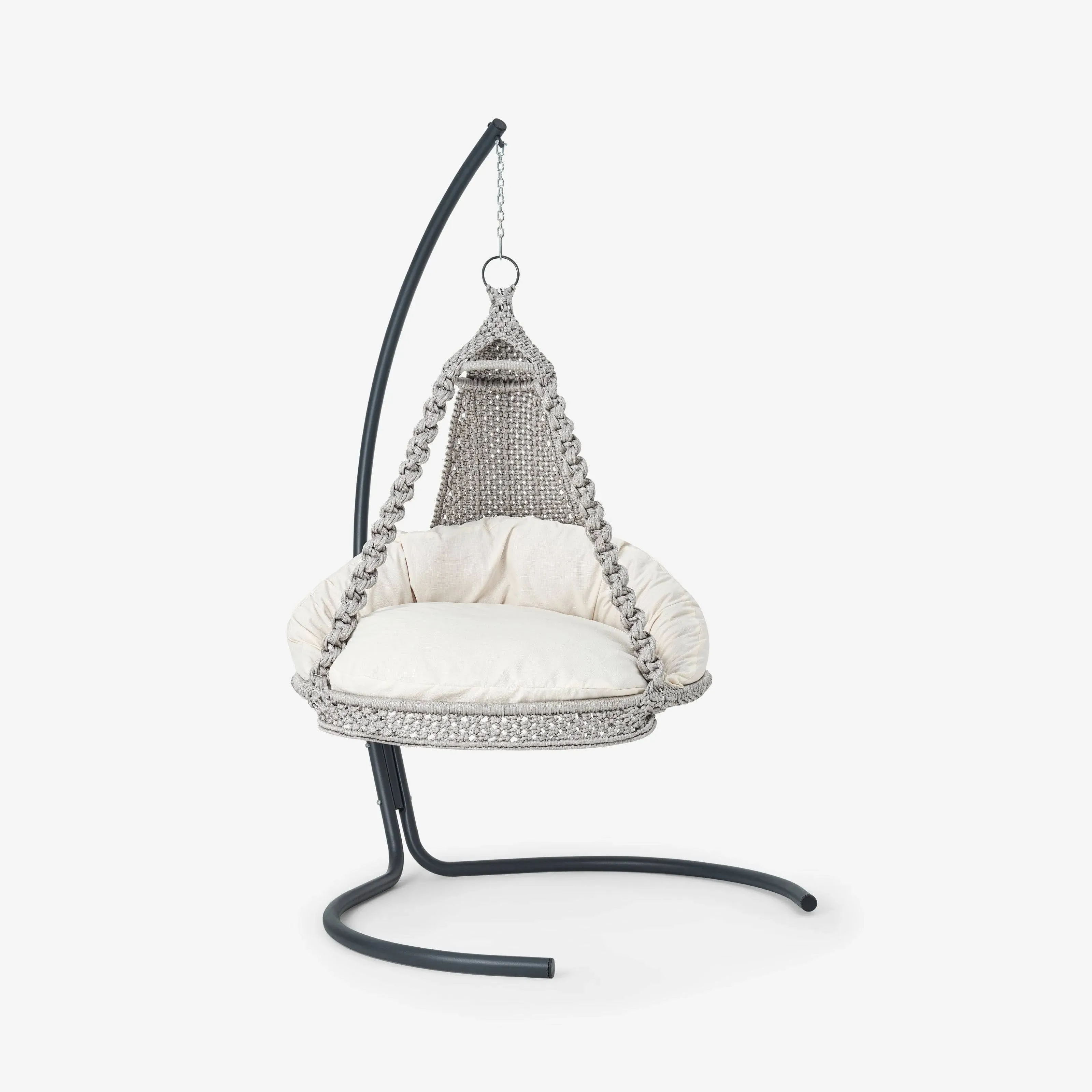 arto-hand-woven-hanging-chair-grey image