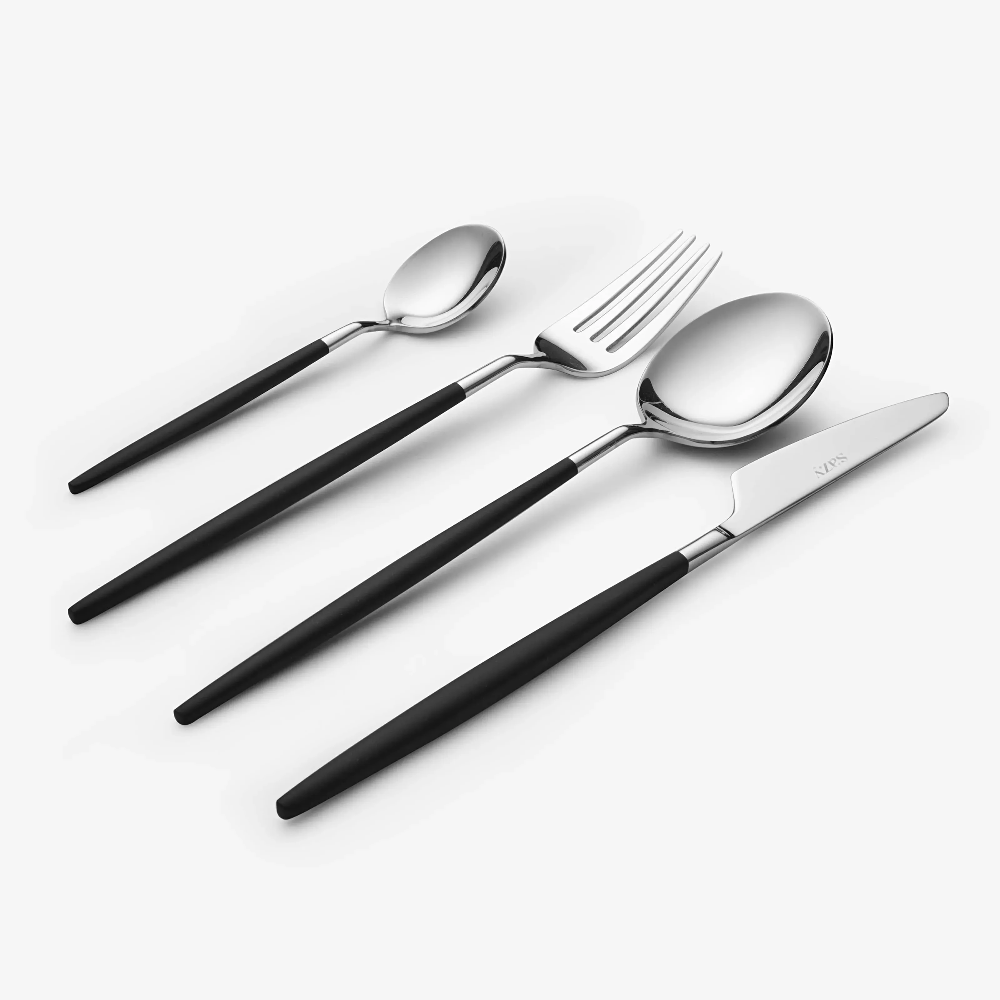 malmo-4-piece-stainless-steel-cutlery-set-black image