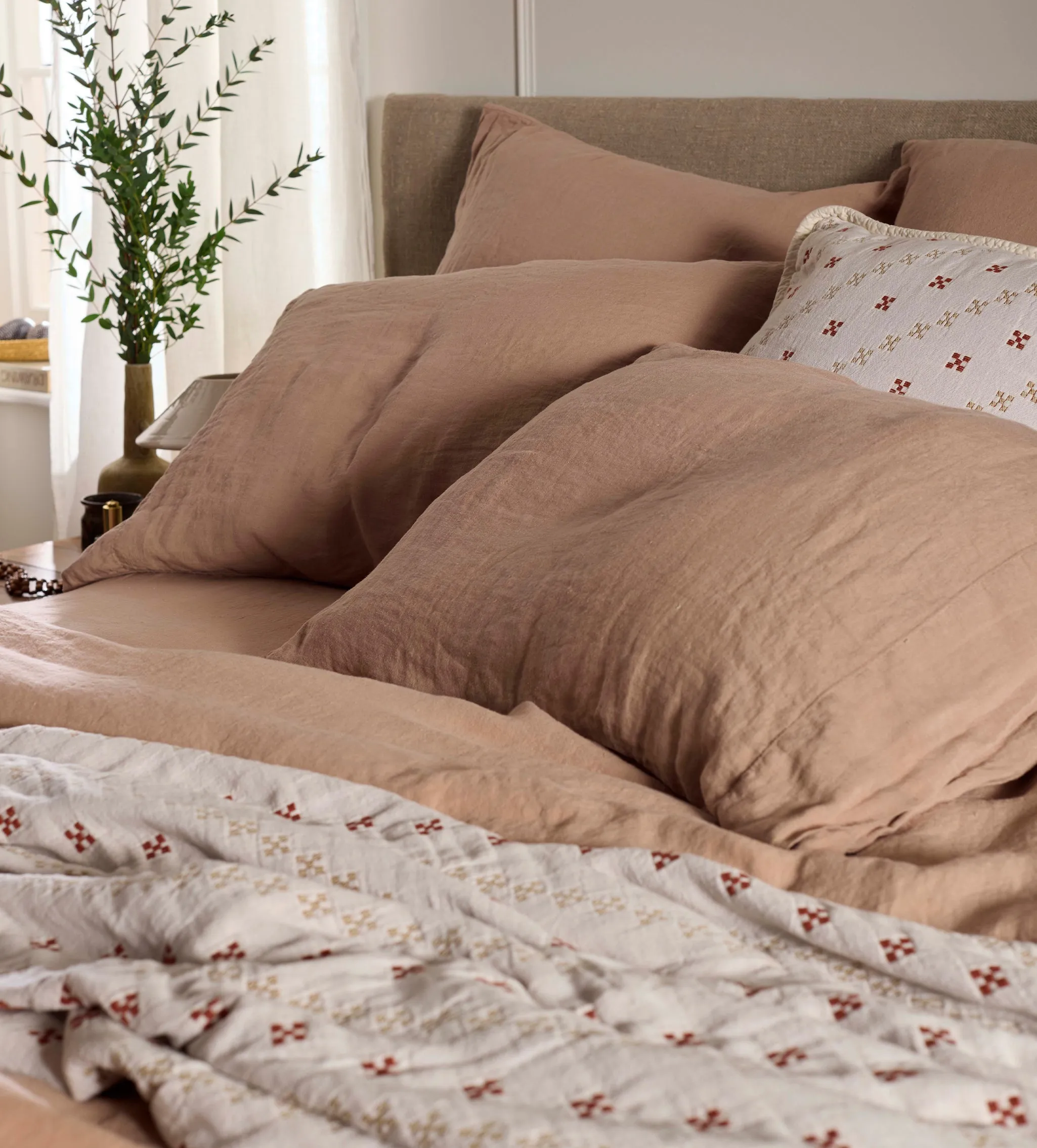 Almond Linen Pillowcase - Almond, Linen product