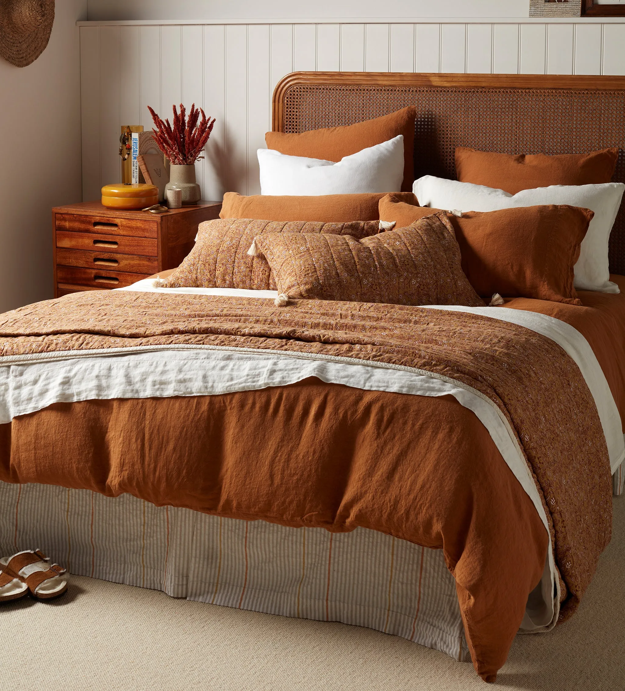 Amber Linen Duvet Cover - Amber, Linen product