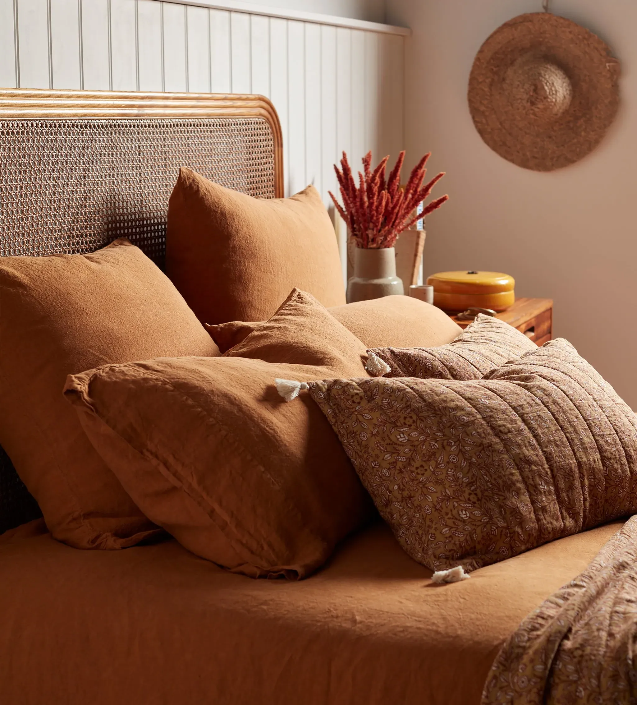Amber Standard Linen Pillowcase - Amber product
