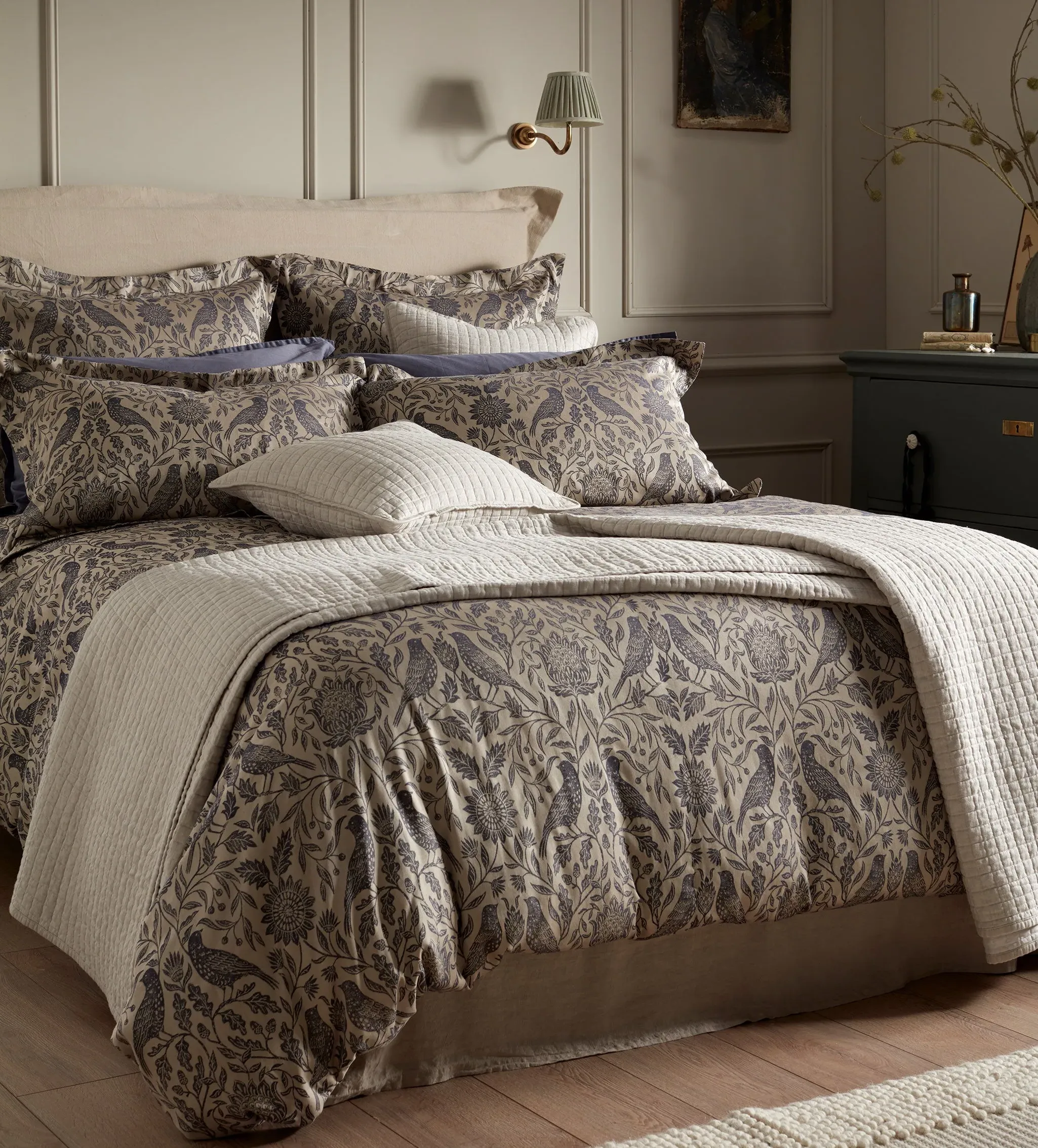 Birdie Jacquard Duvet Cover - Cotton product