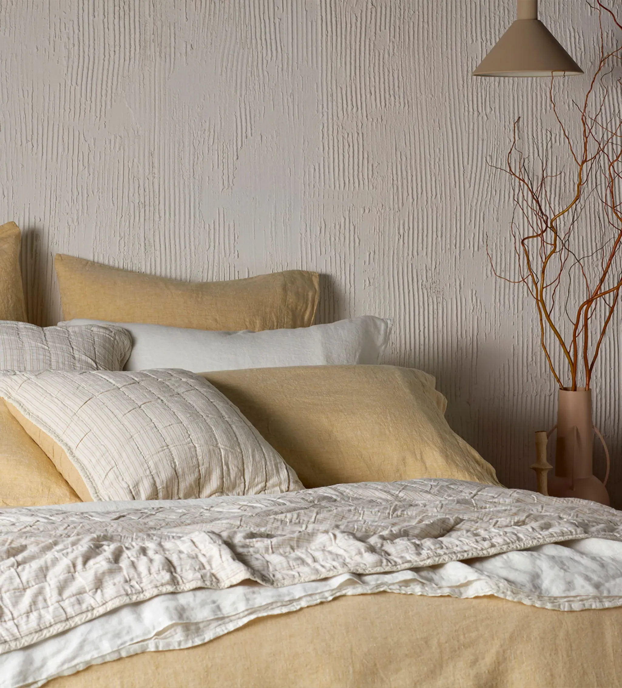 Buttercup Housewife Pillowcase - Yellow, Linen product