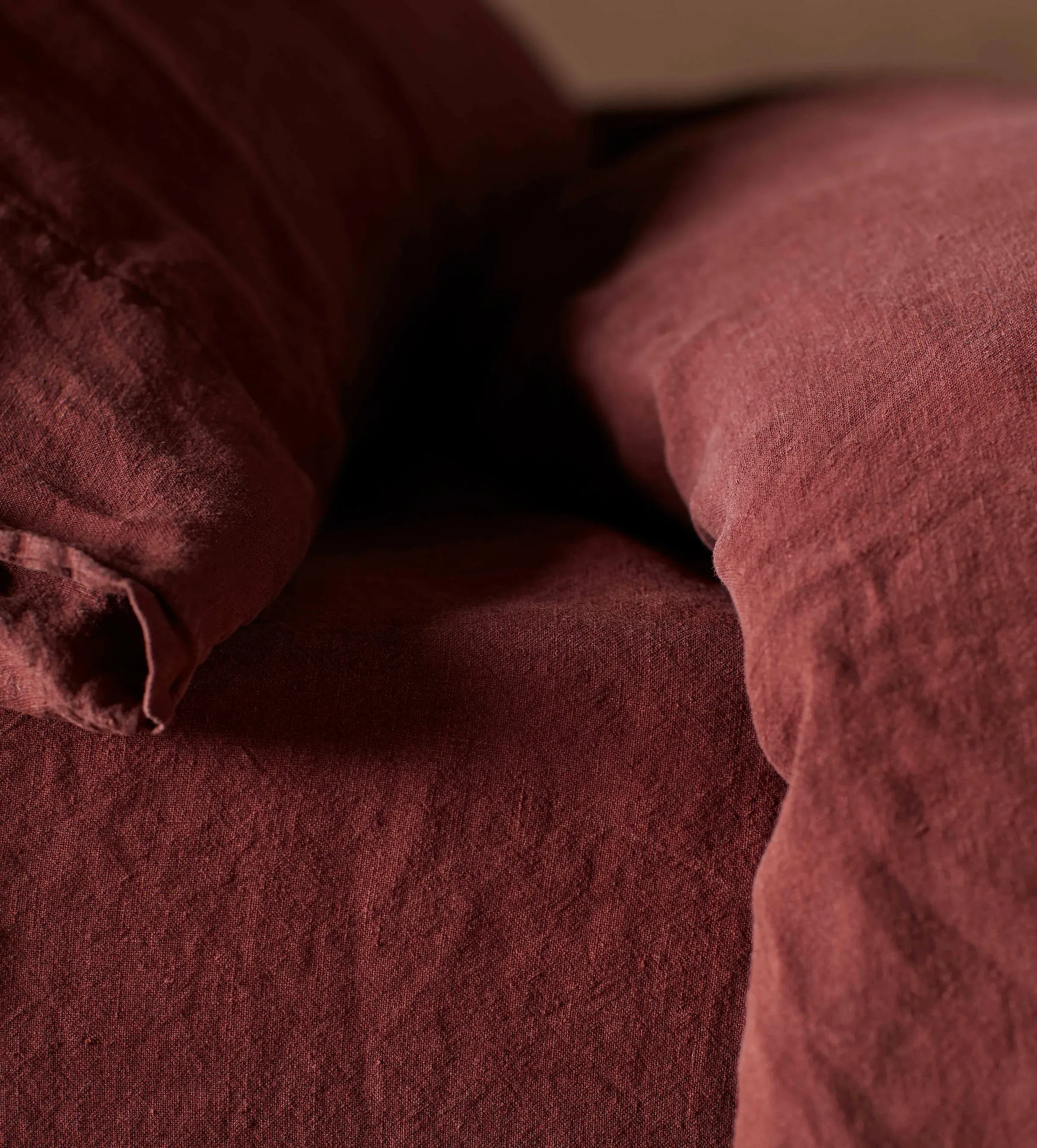 Conker Fitted Sheet - Linen product