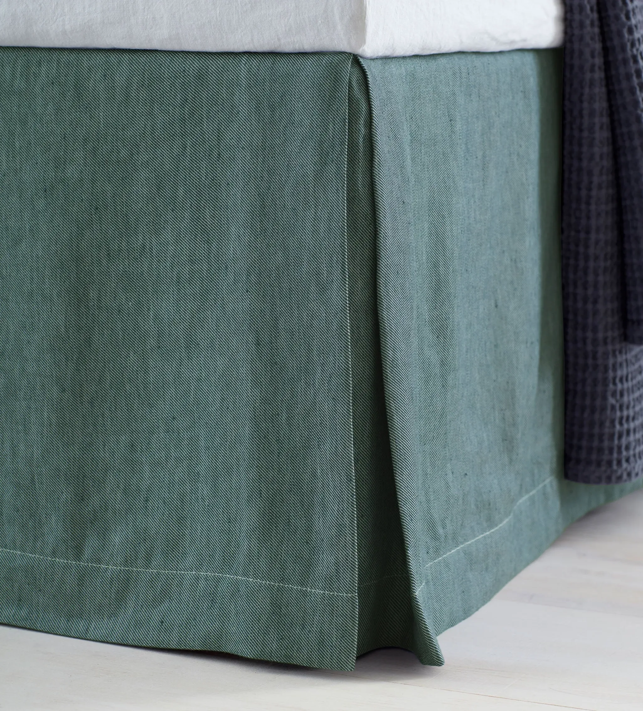 Darkest Spruce Twill Valance - Cotton Linen product