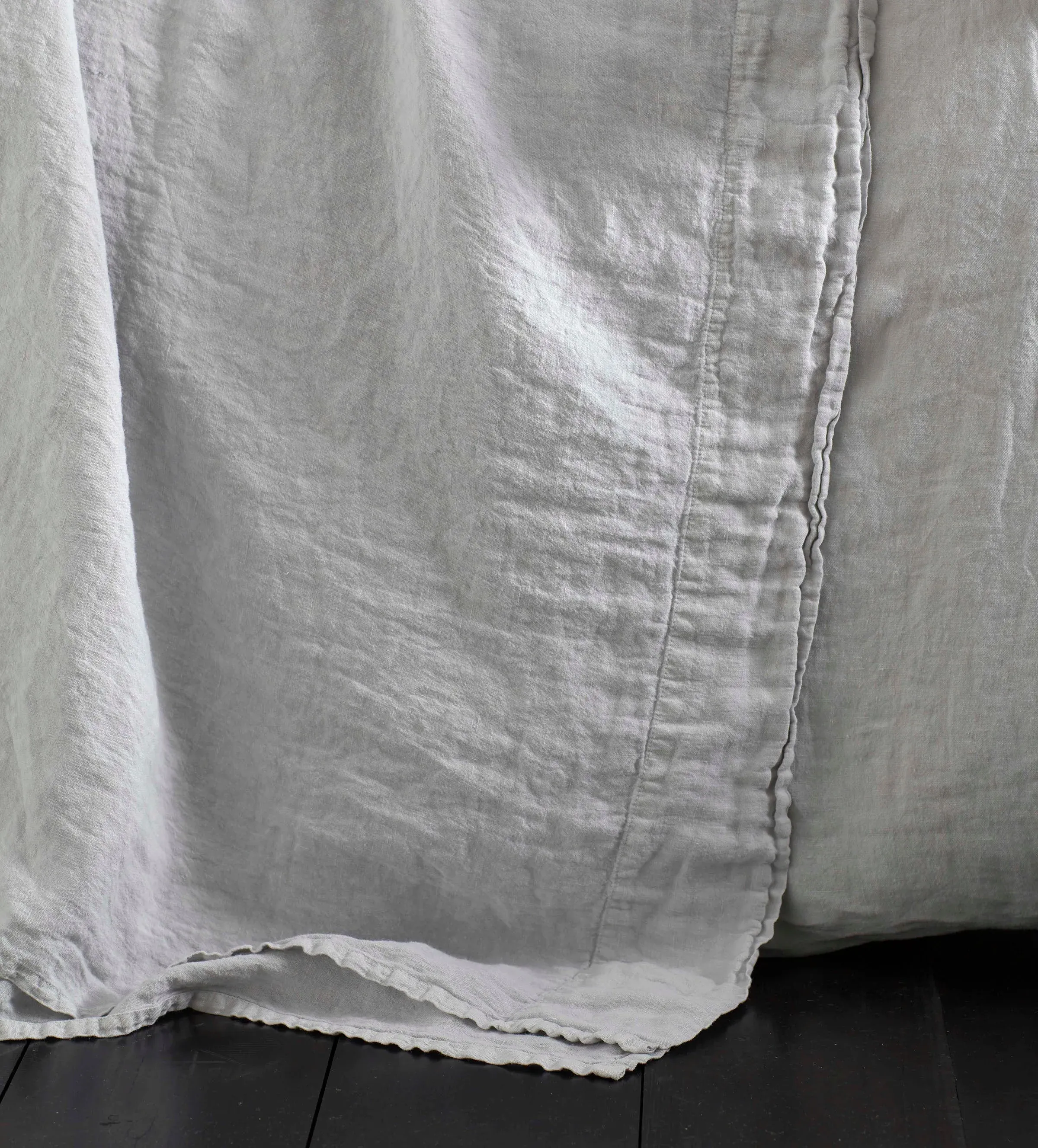 Double Linen Flat Sheet - Pebble Grey product