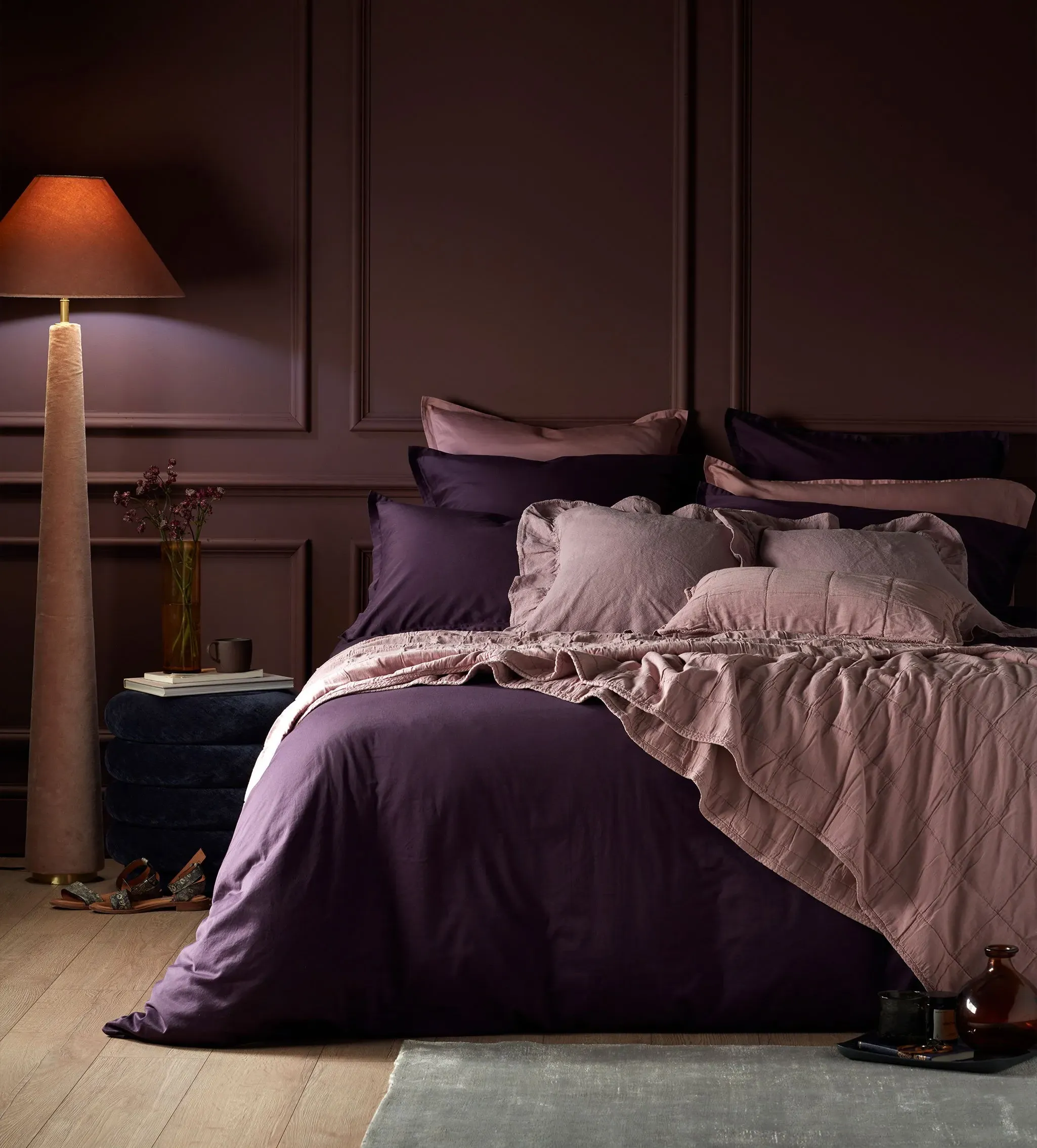 Duvet Cover - Aubergine, 100% Cotton product