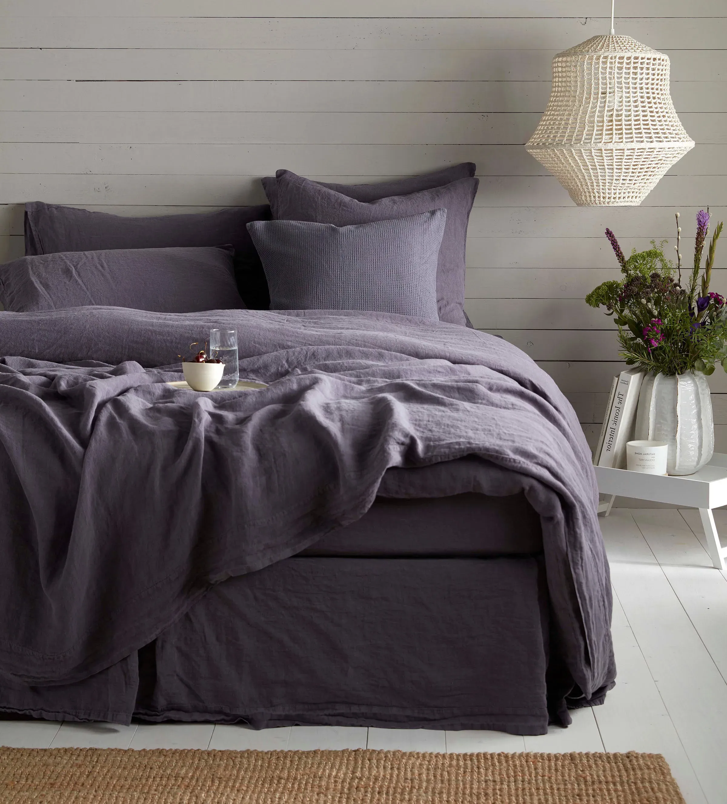 Duvet Cover - Aubergine, Linen product