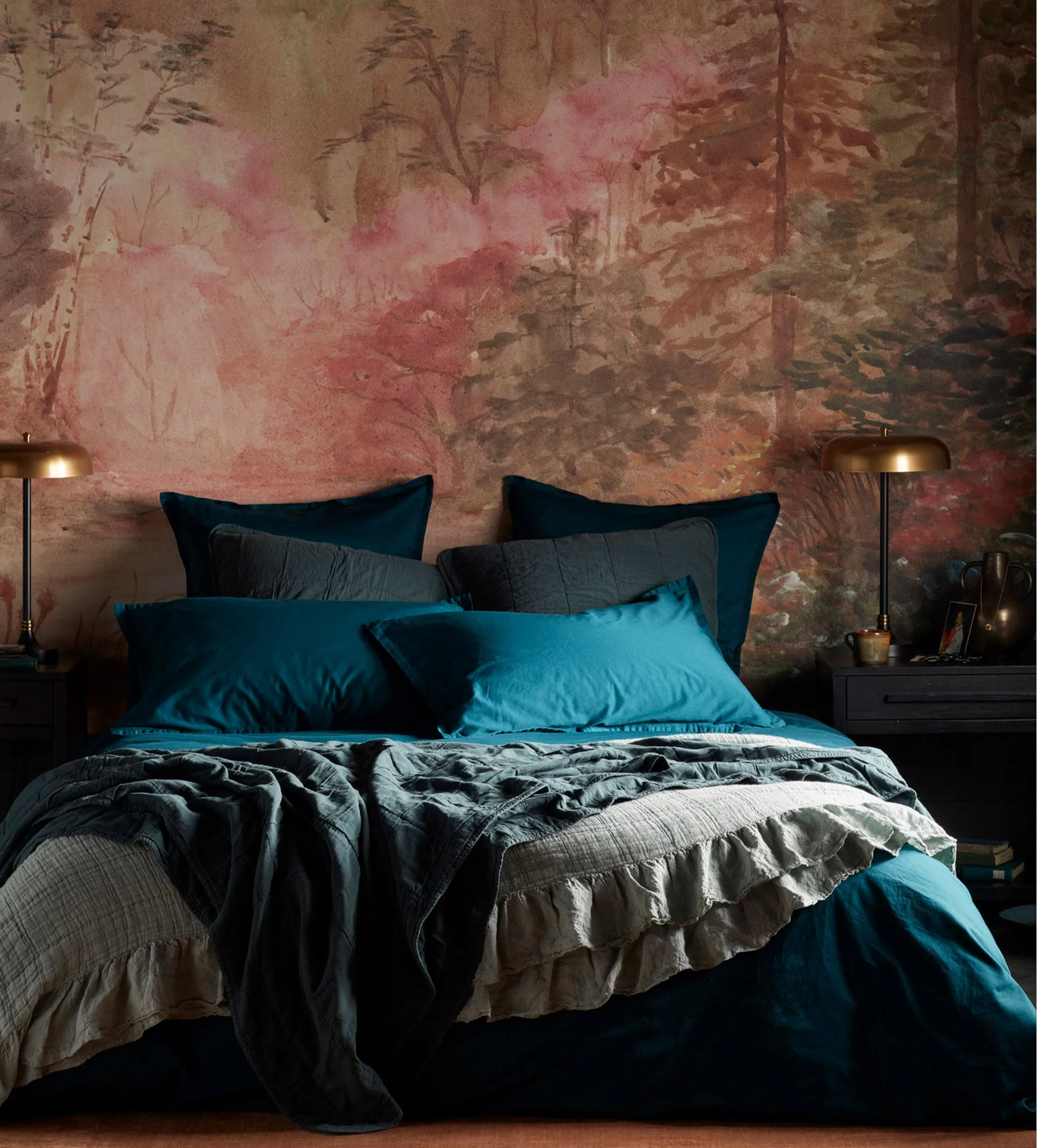 Duvet Cover - Deep Teal, Cotton Sateen product