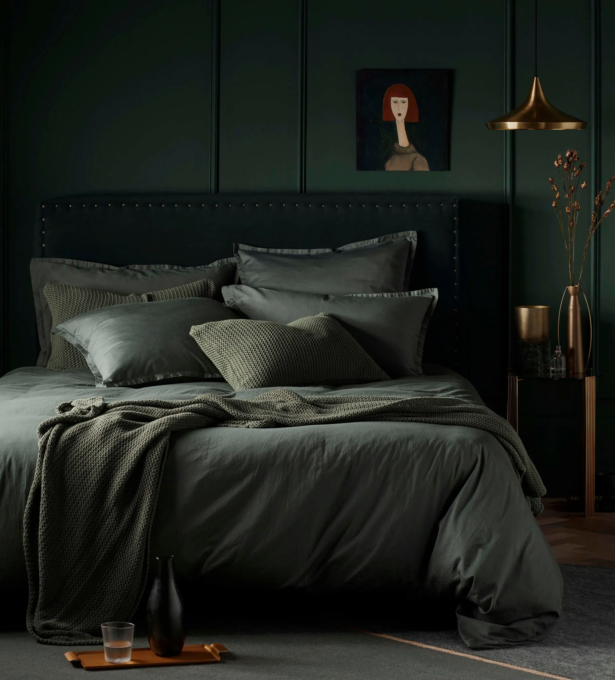 Duvet Cover - Olive Green, 100% Cotton product
