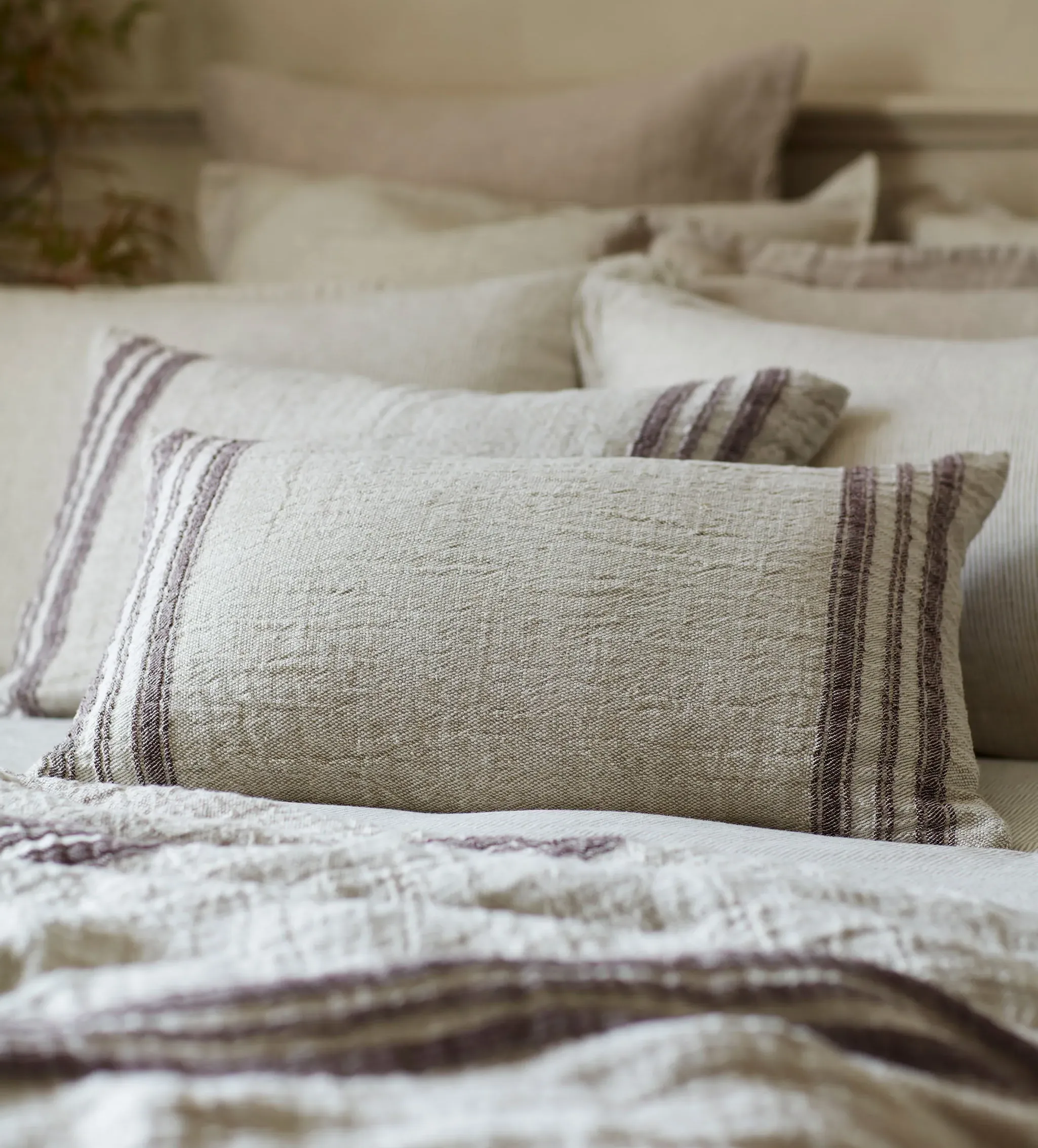 Elijah Linen Cushion Cover - Natural, Linen product