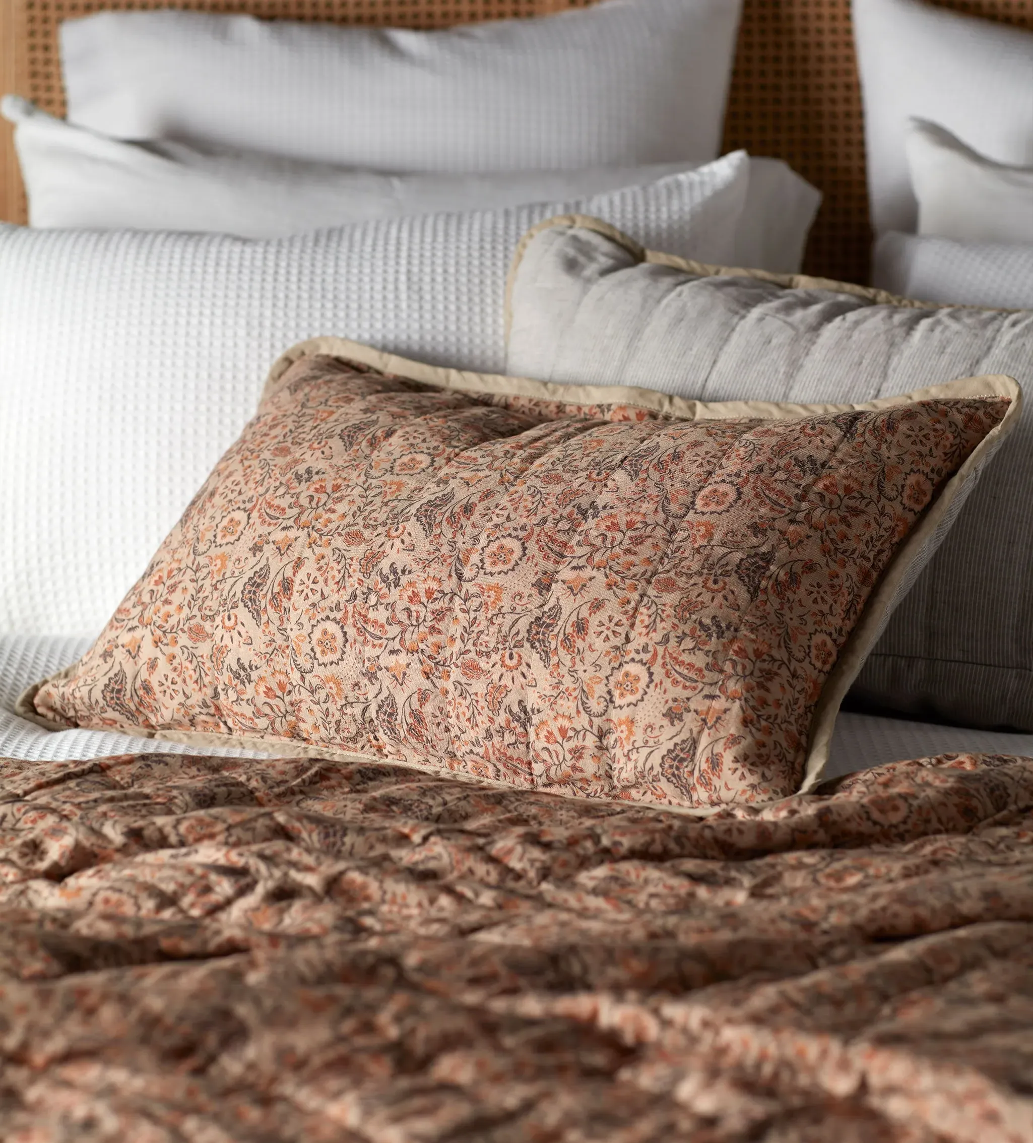 Ellie Quilted Cushion Cover - Cotton product