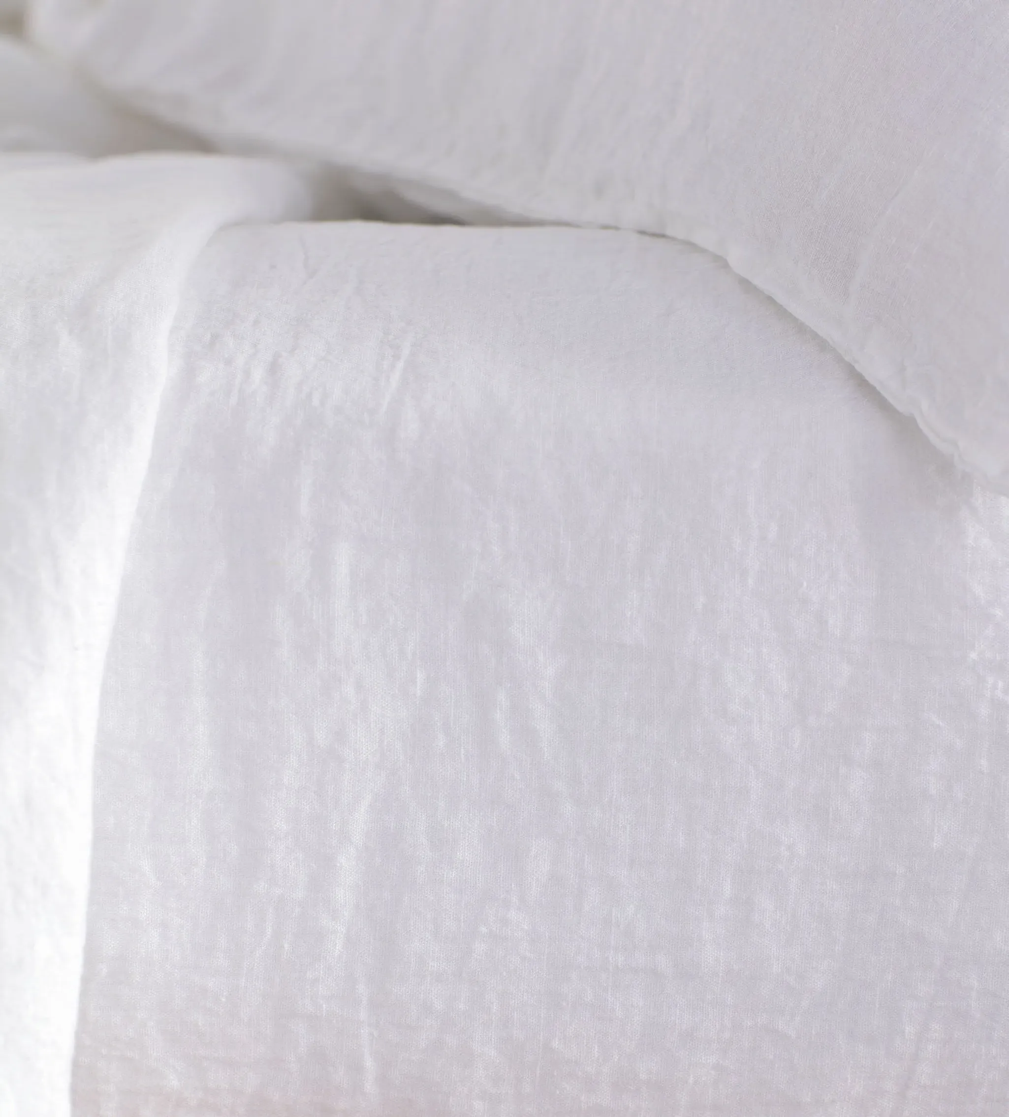 Euro Fitted Sheet - White, 100% Linen product