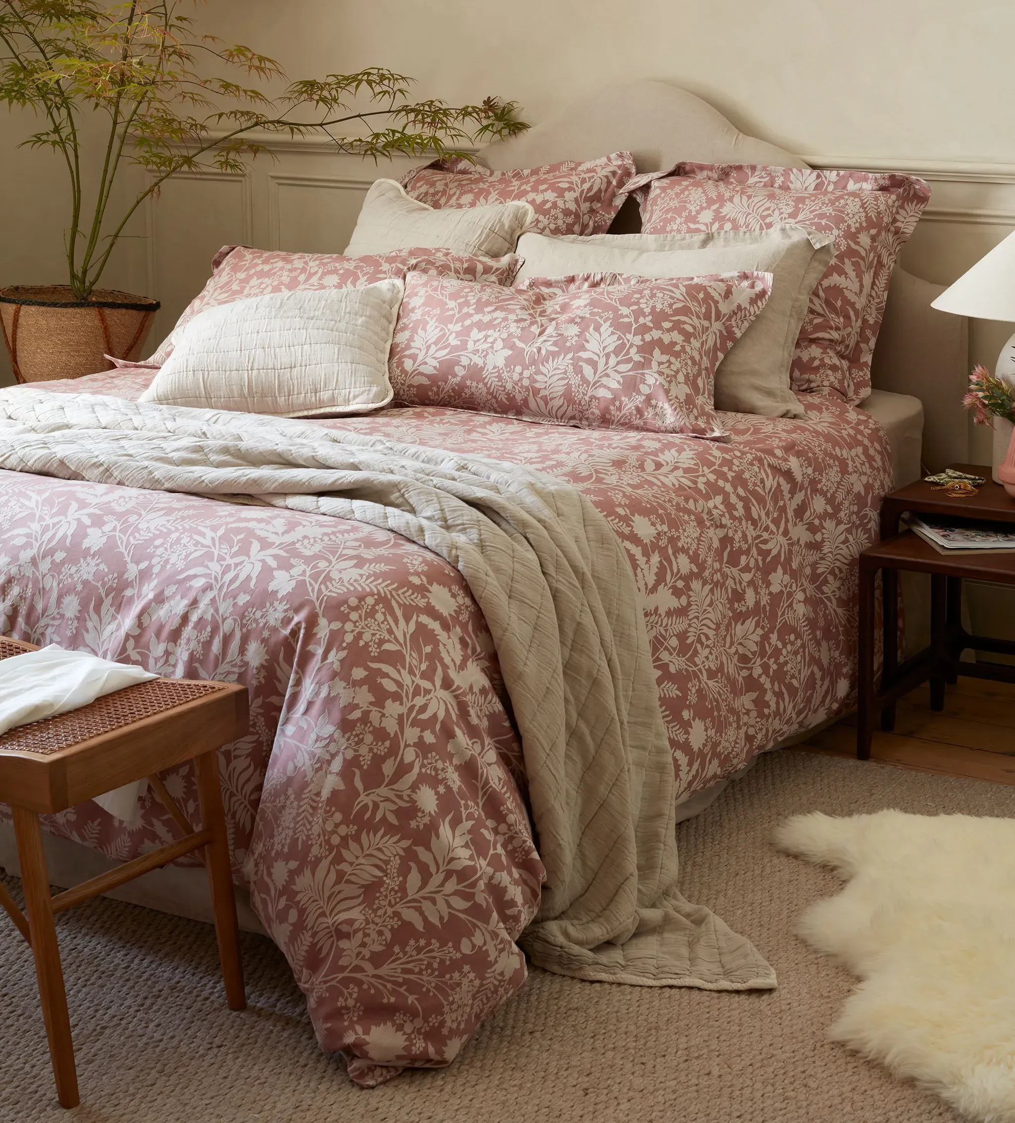 Fern Jacquard Duvet Cover - Cotton product
