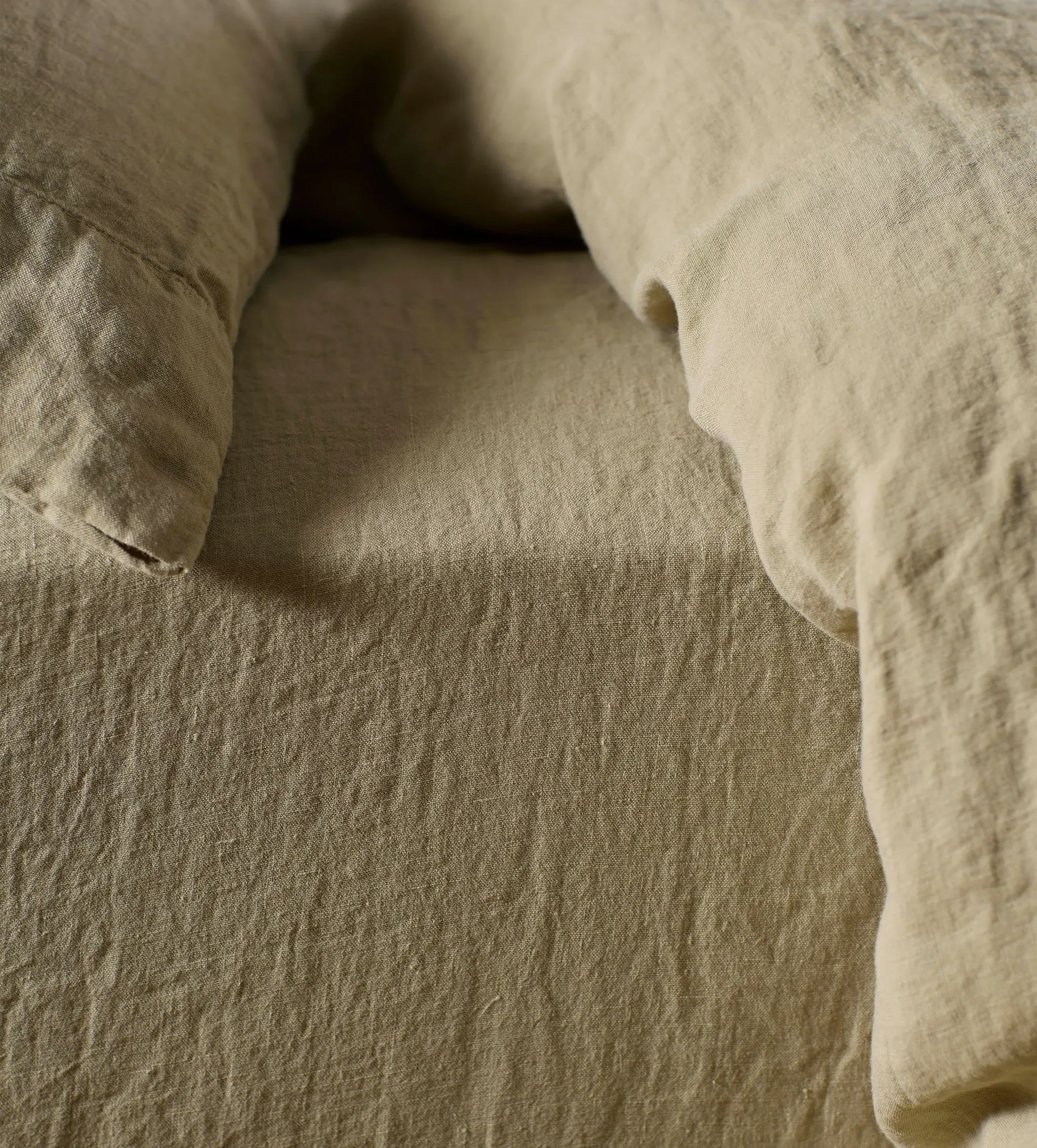 Fitted Sheet - Soft Sage, Linen product
