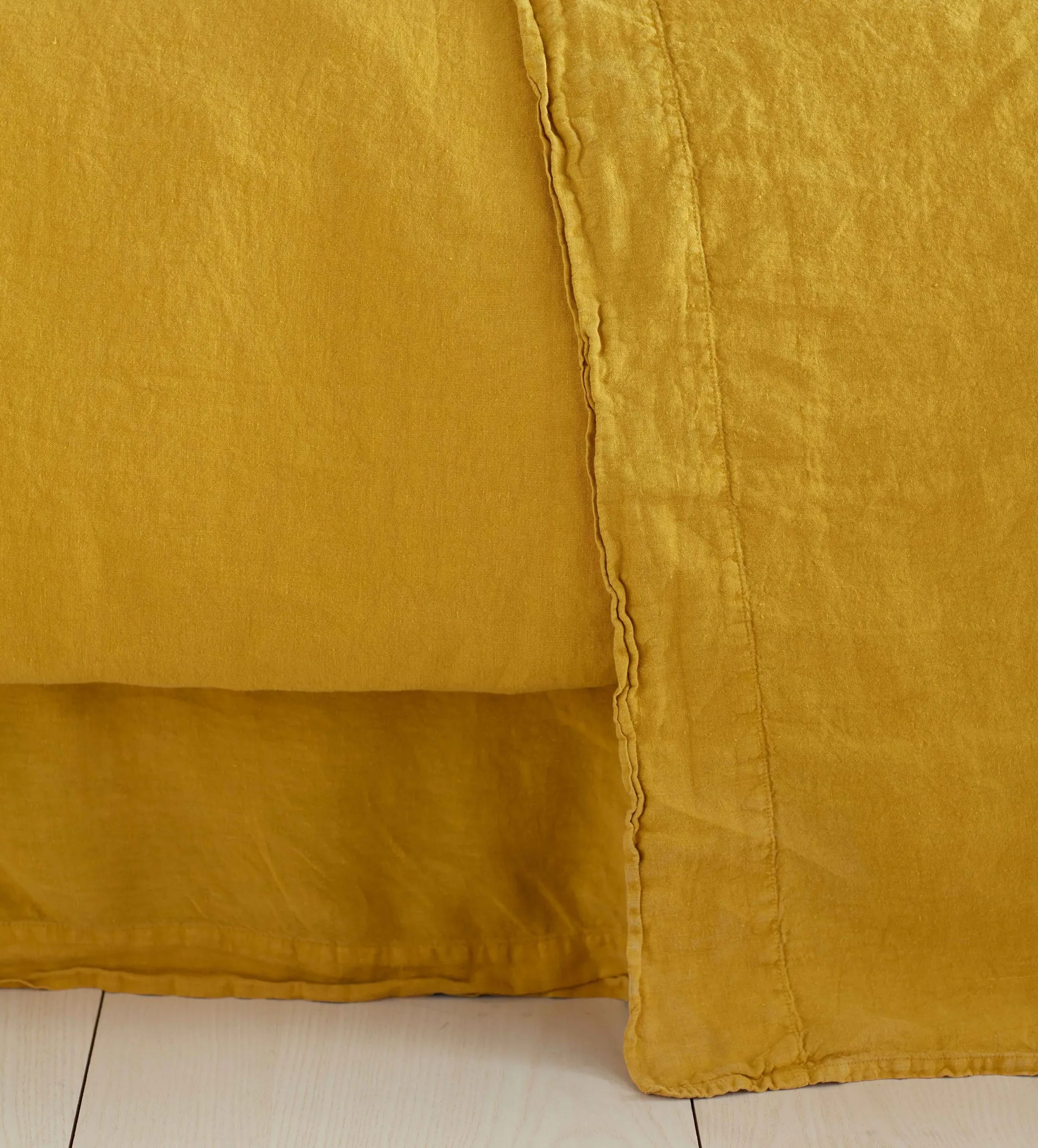 Flat Sheet - Mustard Yellow, Linen product