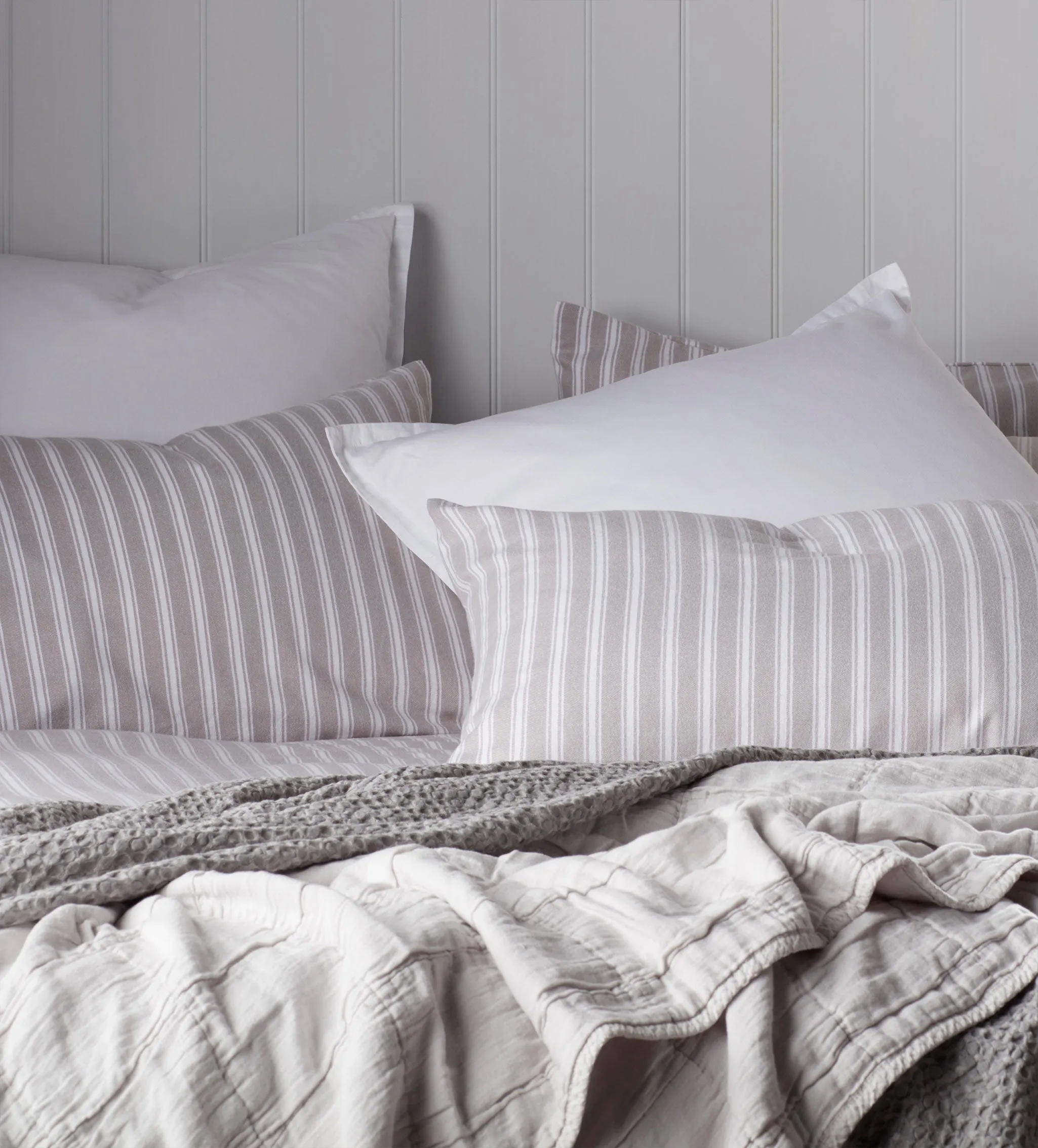 Fred Housewife Pillowcase - Grey, Brushed Cotton product