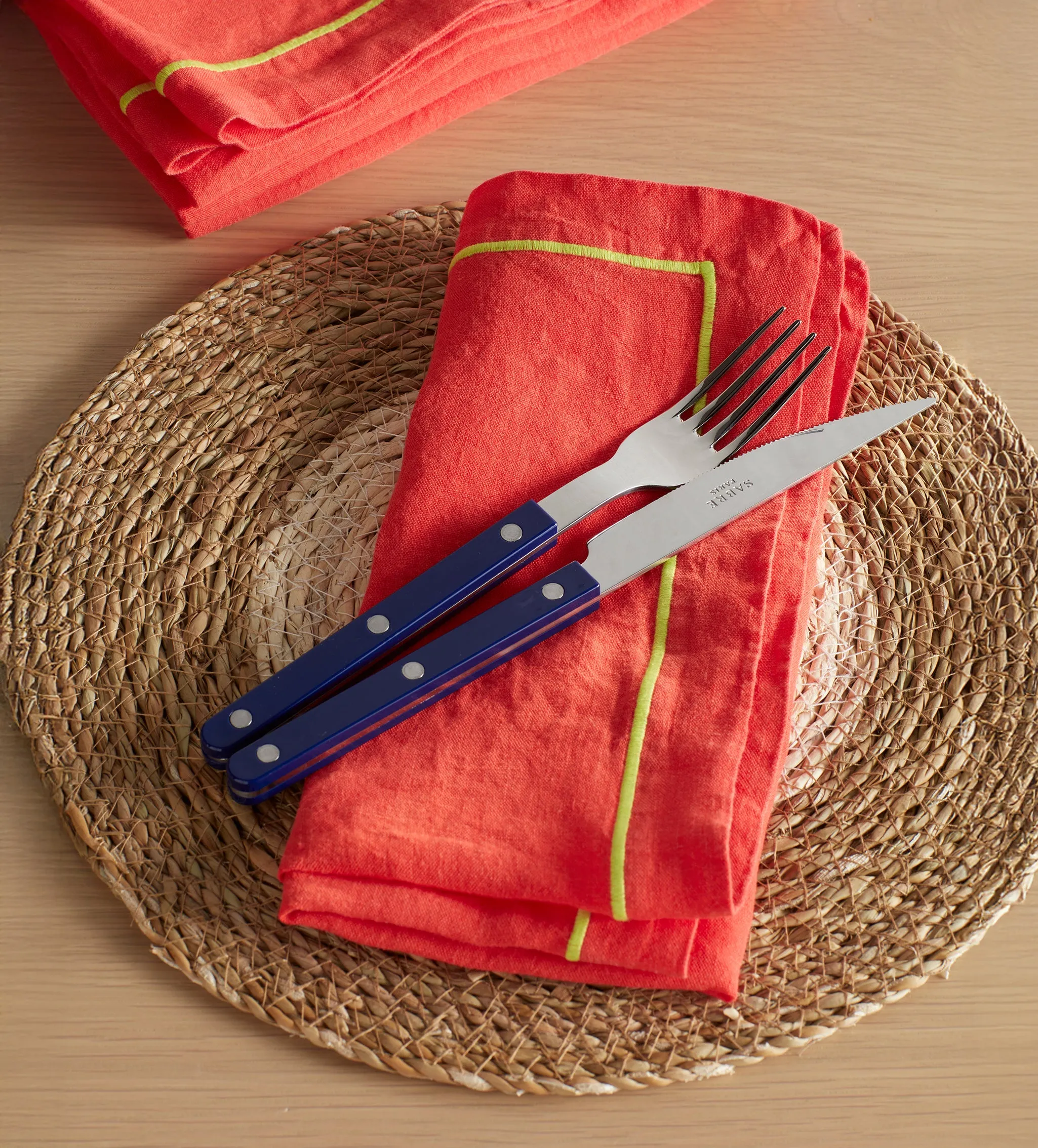 Glassette Set of 4 Linen Napkins - Tomato Red product