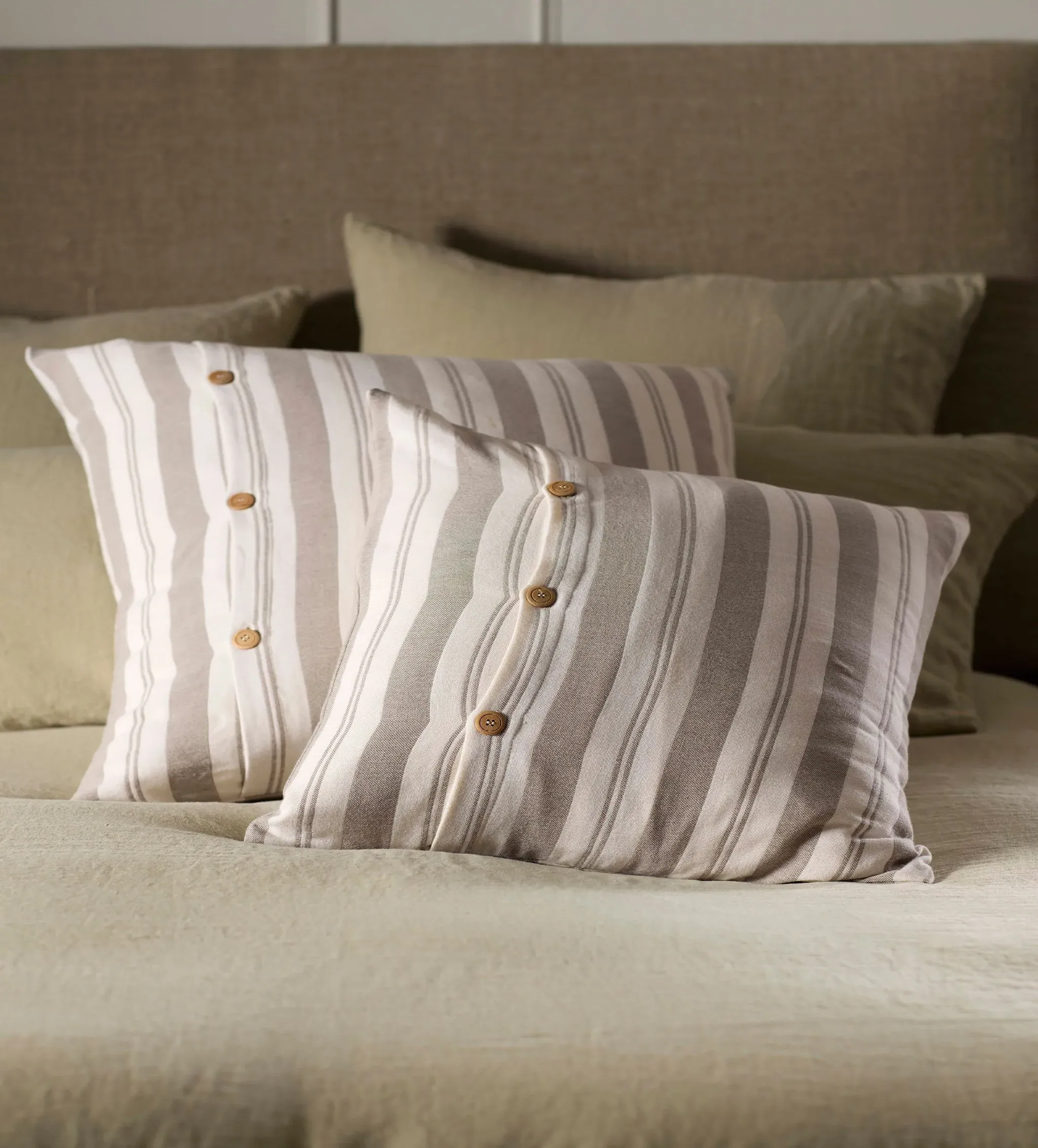 Isaac Cushion Cover - Taupe, Cotton product