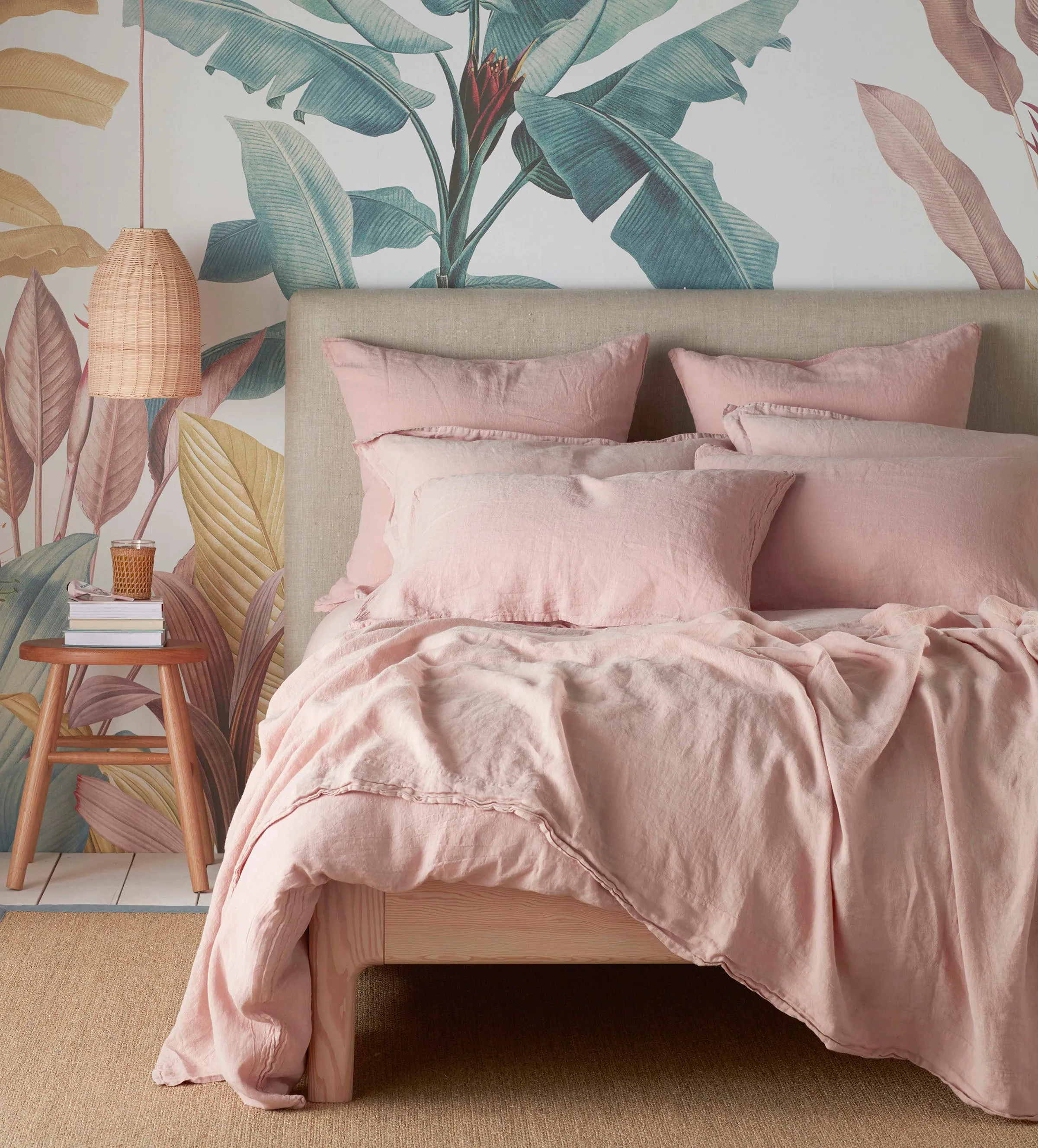 Linen Duvet Cover - Blush Pink product