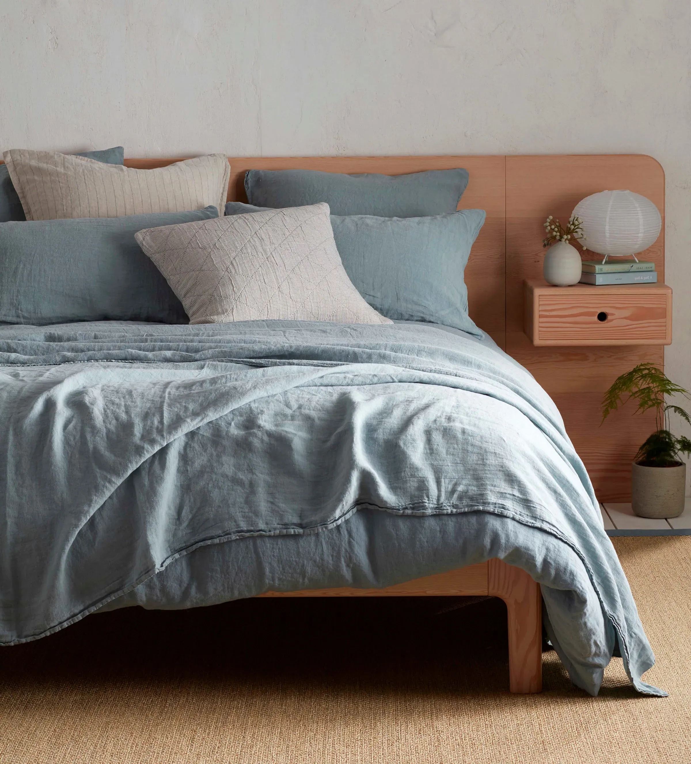 Linen Duvet Cover - Teal product
