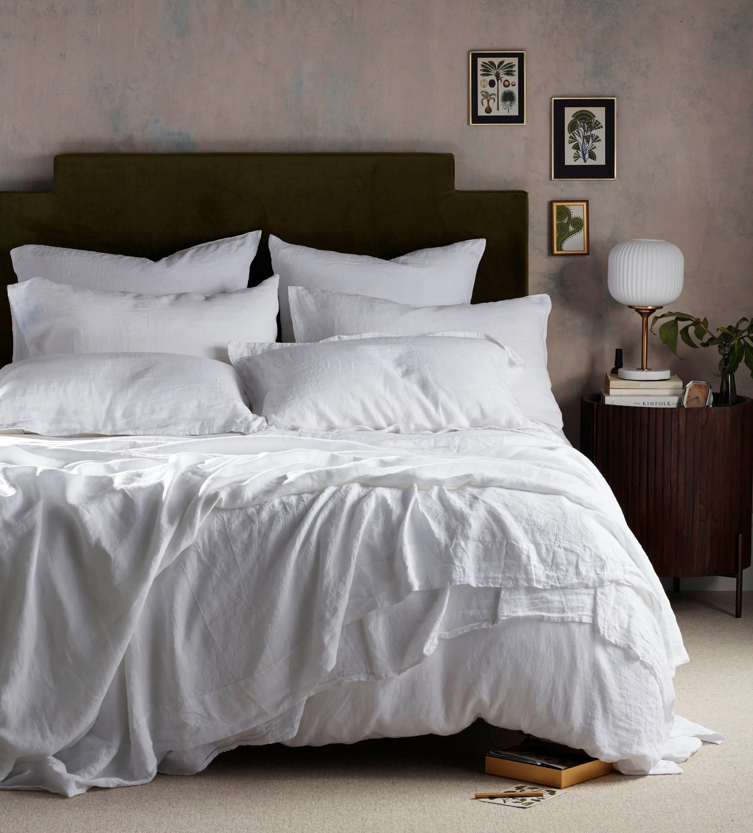 Linen Duvet Cover - White product