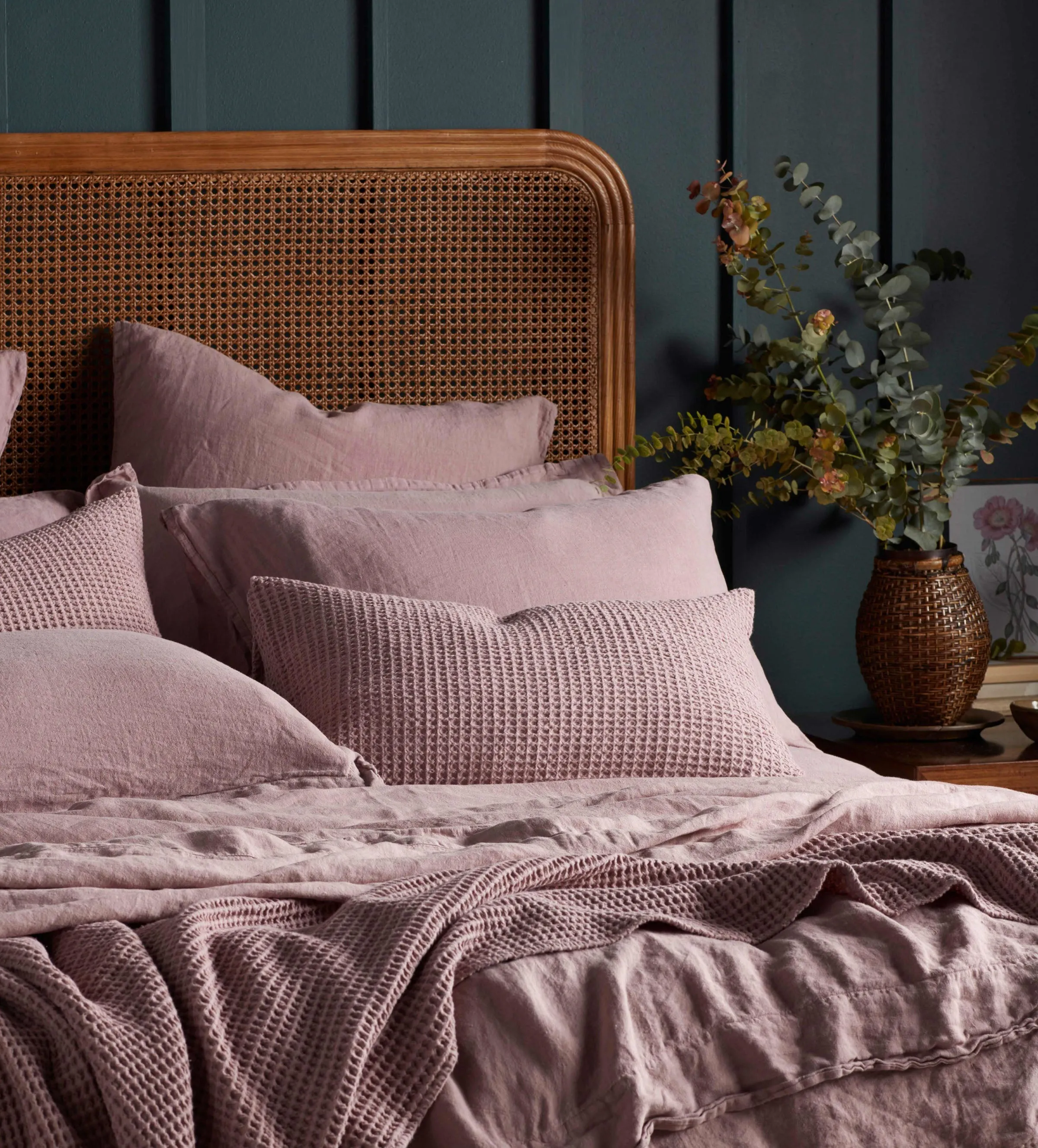 Linen Housewife Pillowcase - Rose Pink product