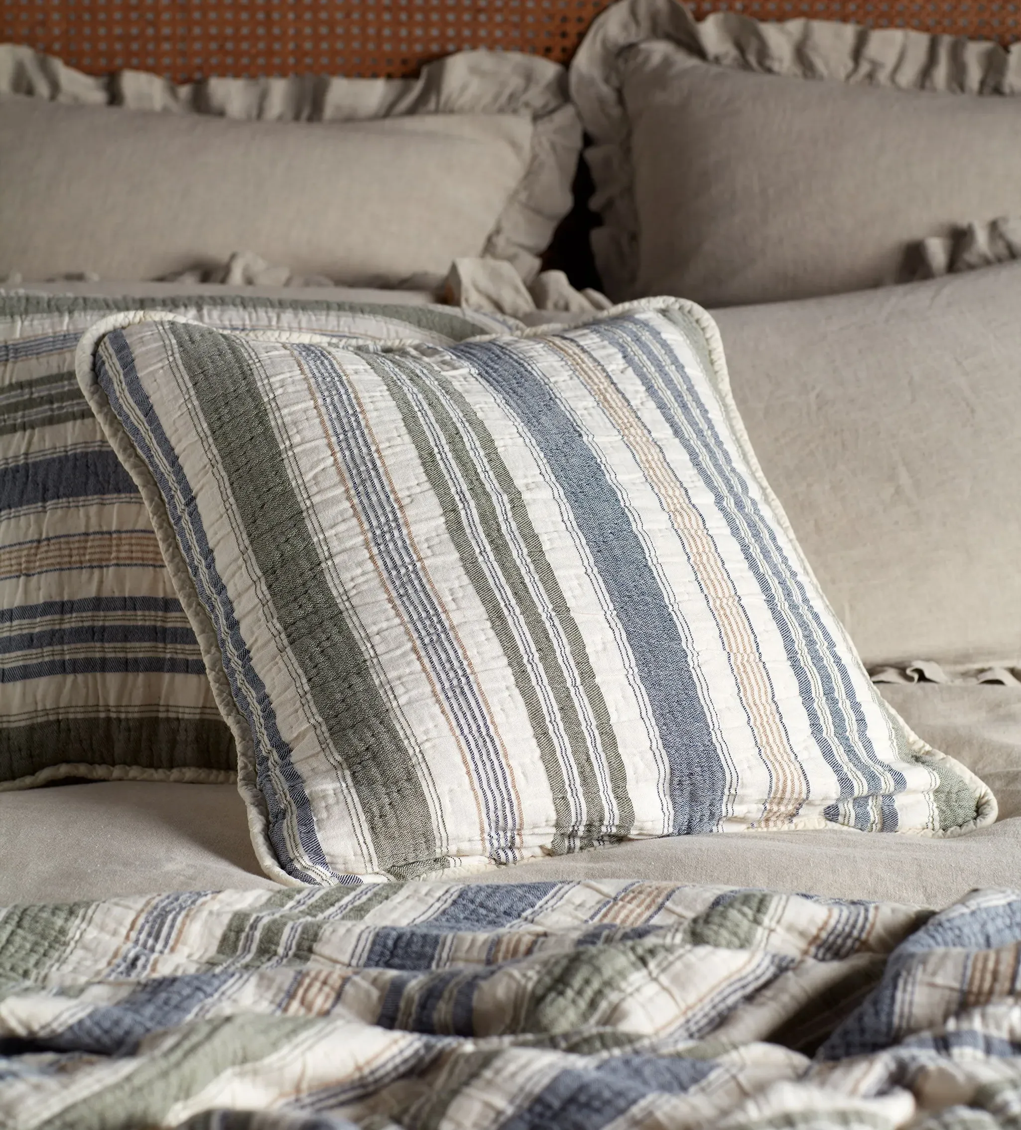 Magnus Quilted Cushion Cover - Cotton product