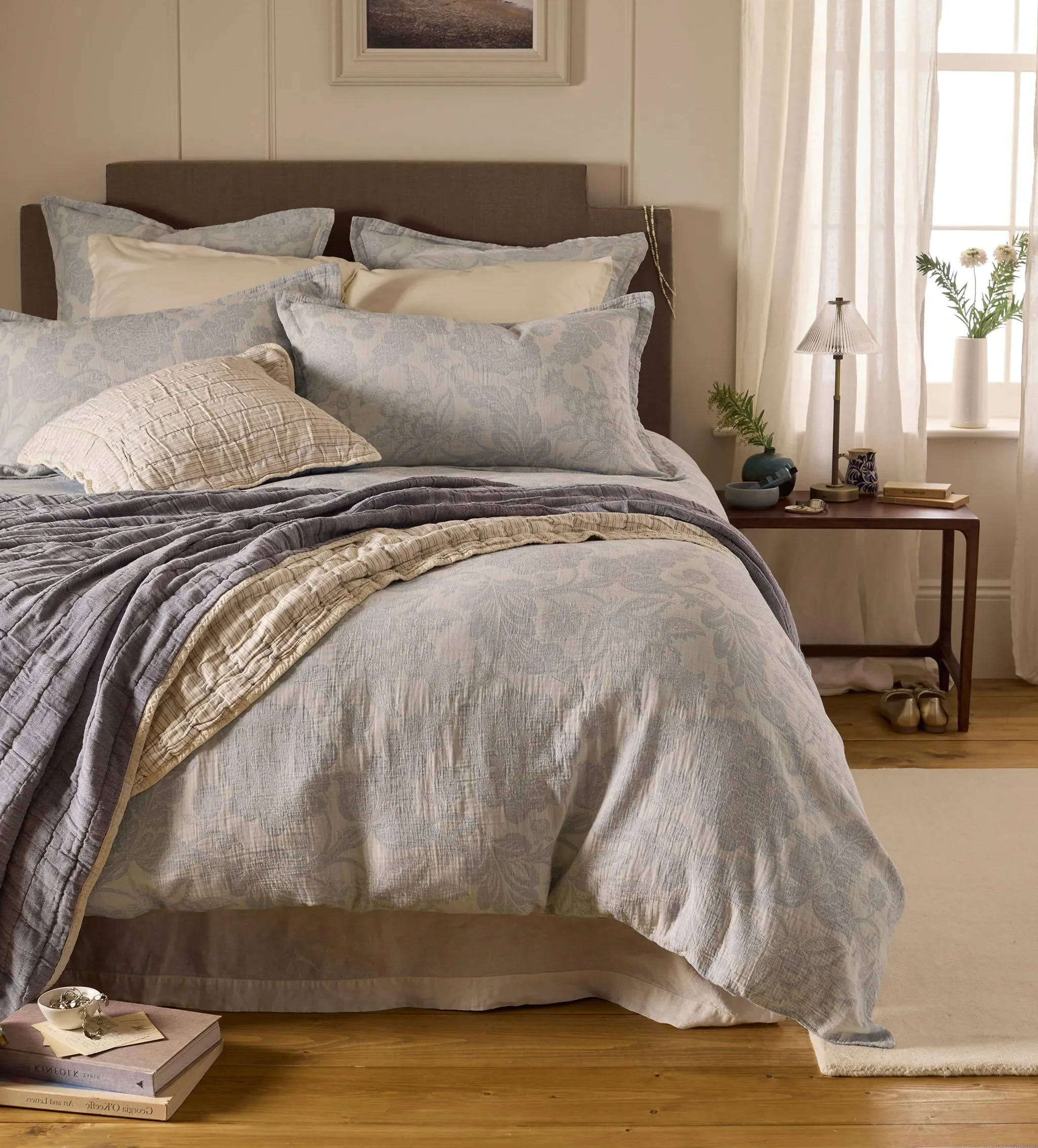 Matilda Jacquard Duvet Cover - Cotton product