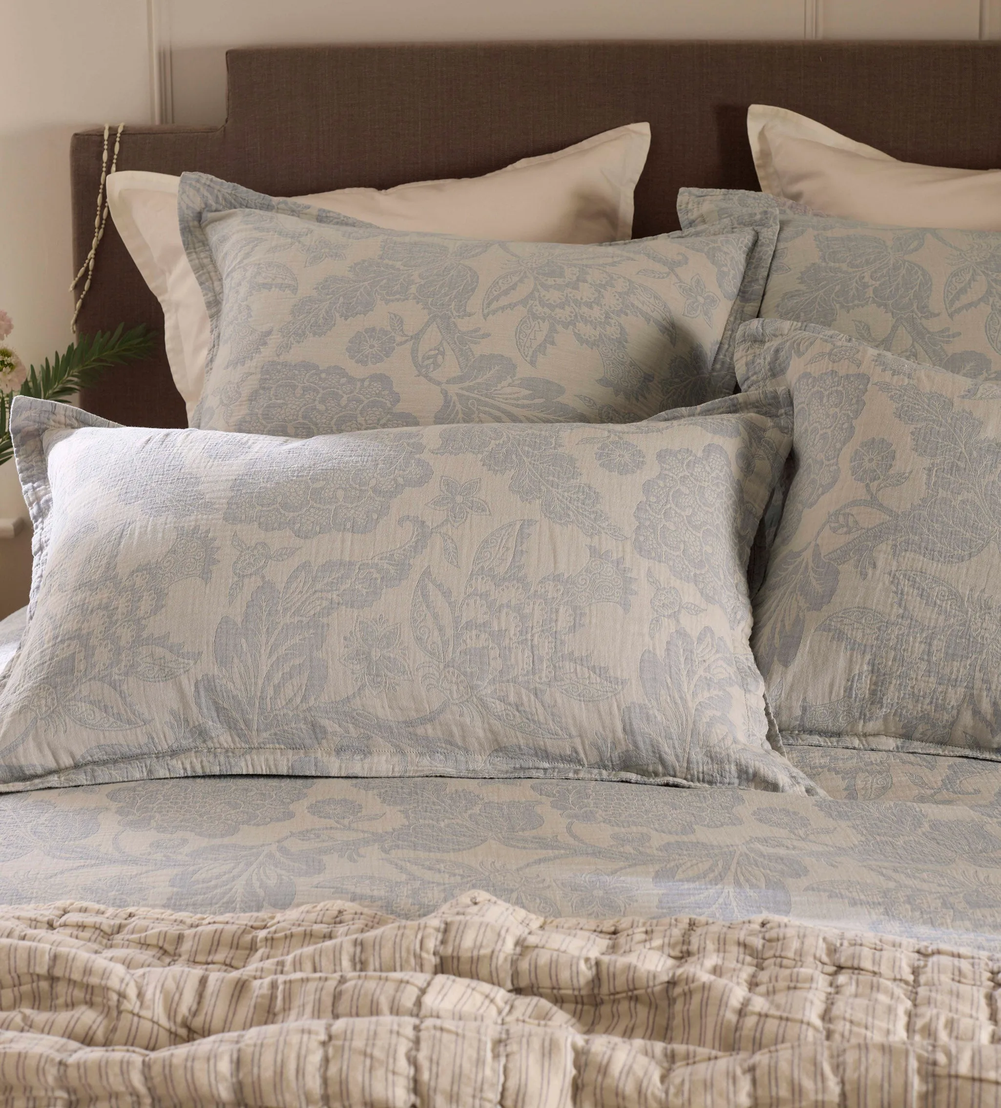 Matilda Jacquard Pillowcase - Cotton product