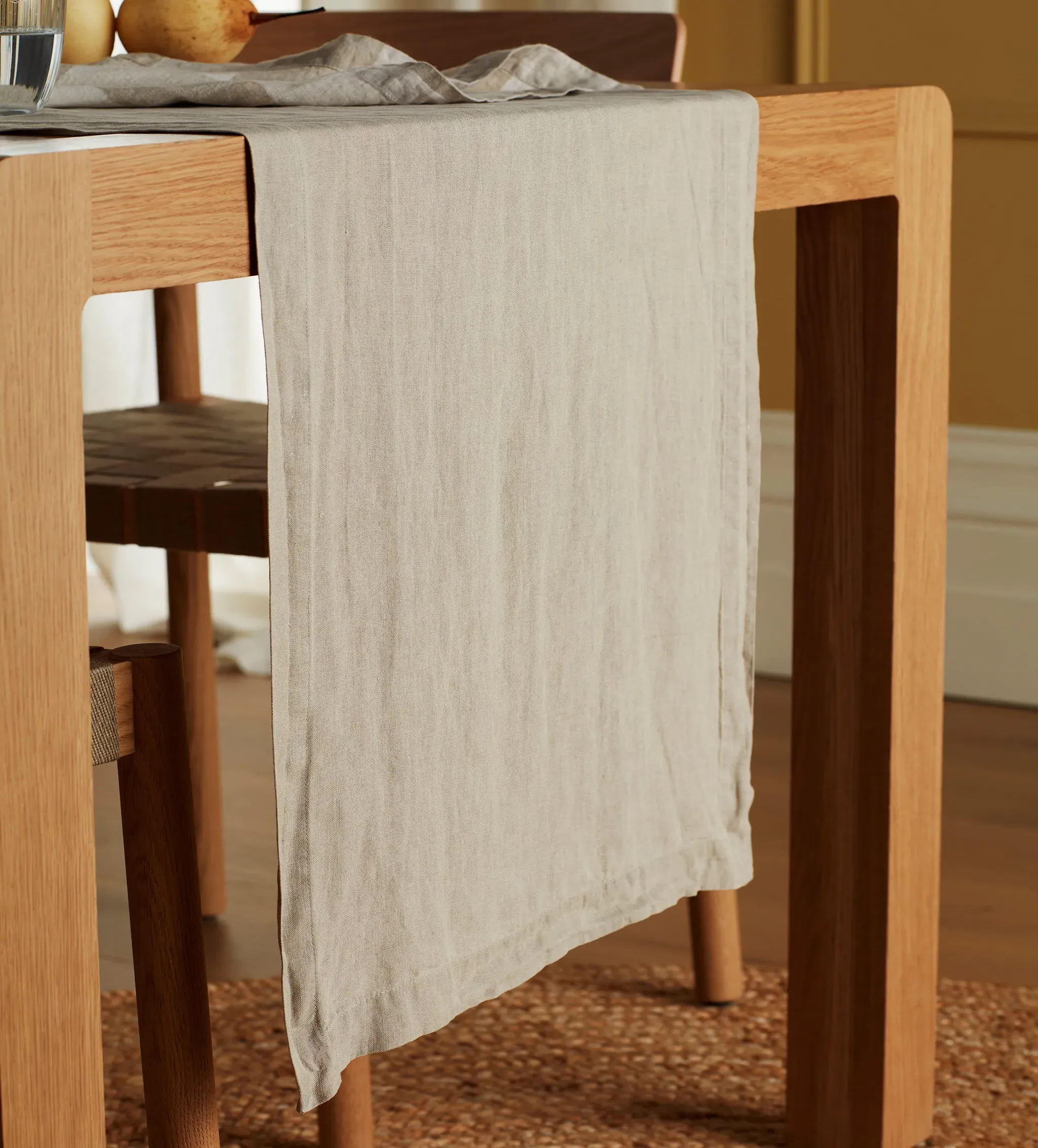 Natural Linen Table Runner - Natural, Linen product