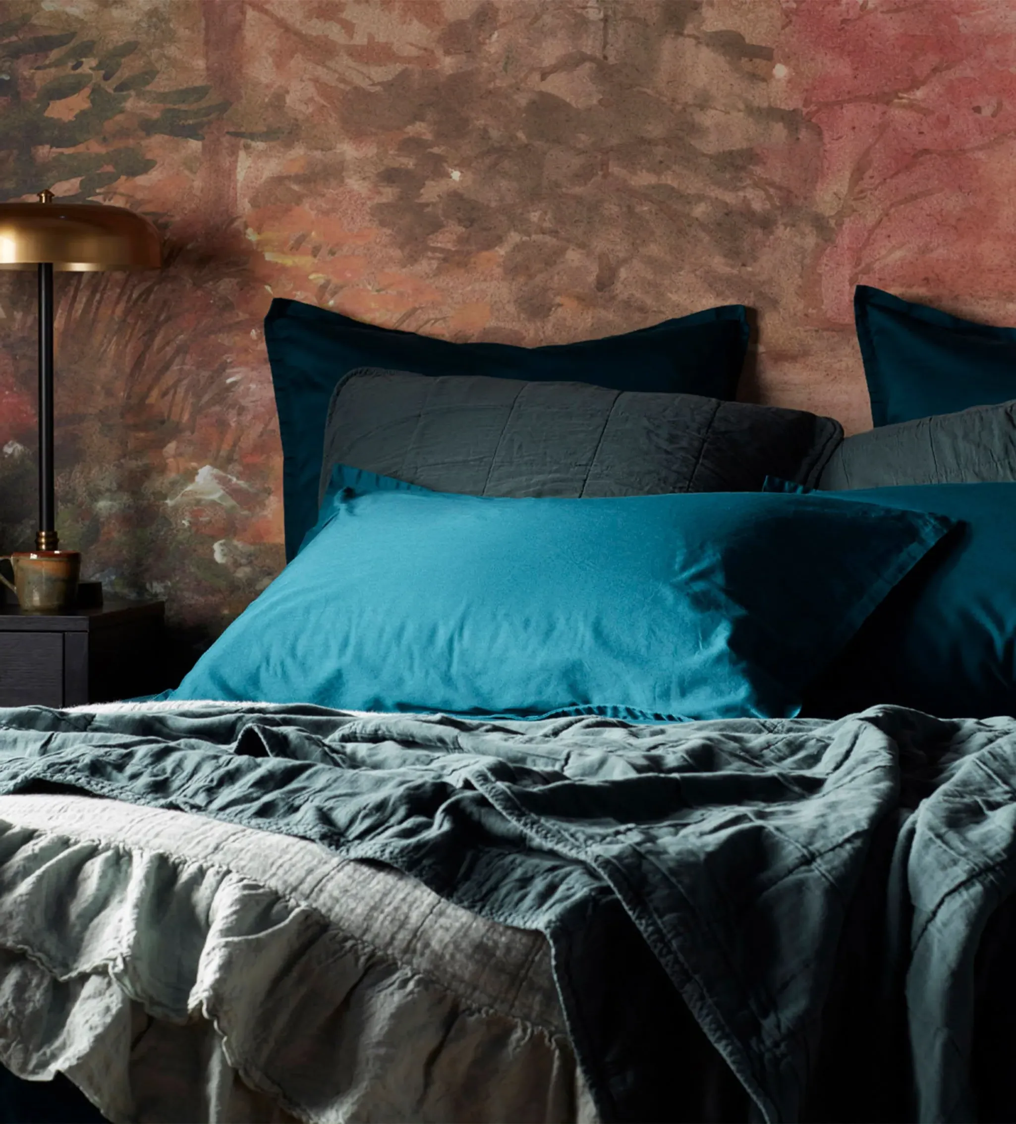 Oxford Pillowcase - Deep Teal, Cotton product