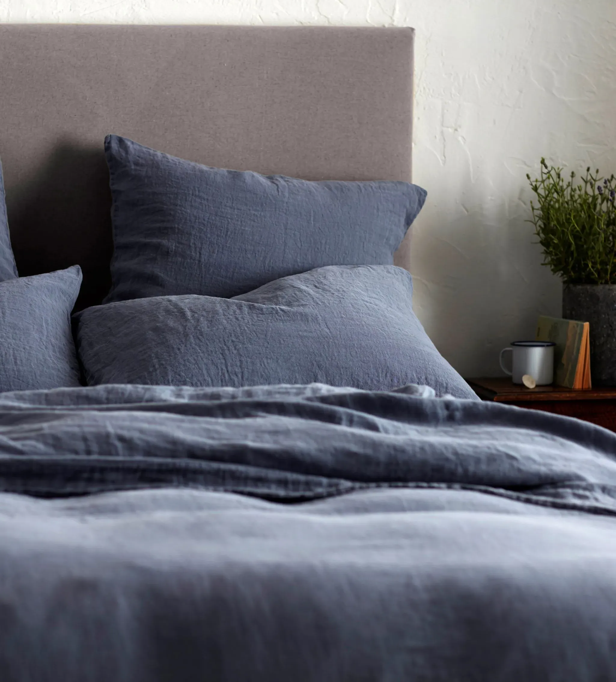 Oxford Pillowcase - French Blue, Linen product