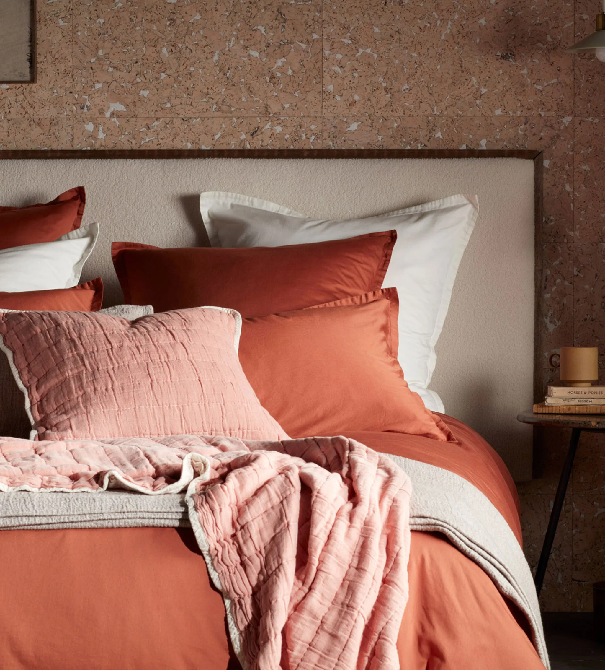 Oxford Pillowcase - Terracotta, Cotton product