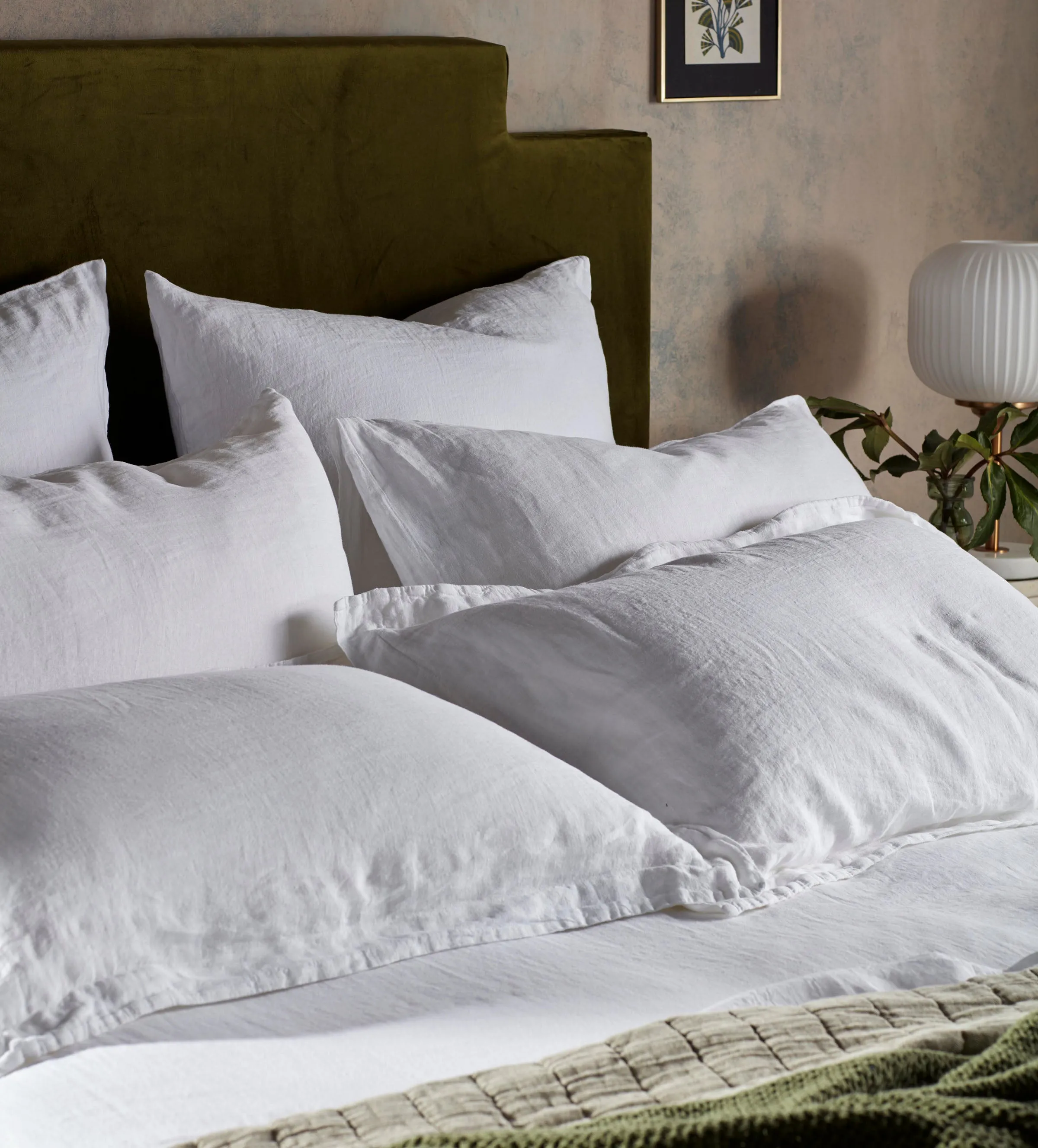 Oxford Pillowcase - White, 100% Linen product