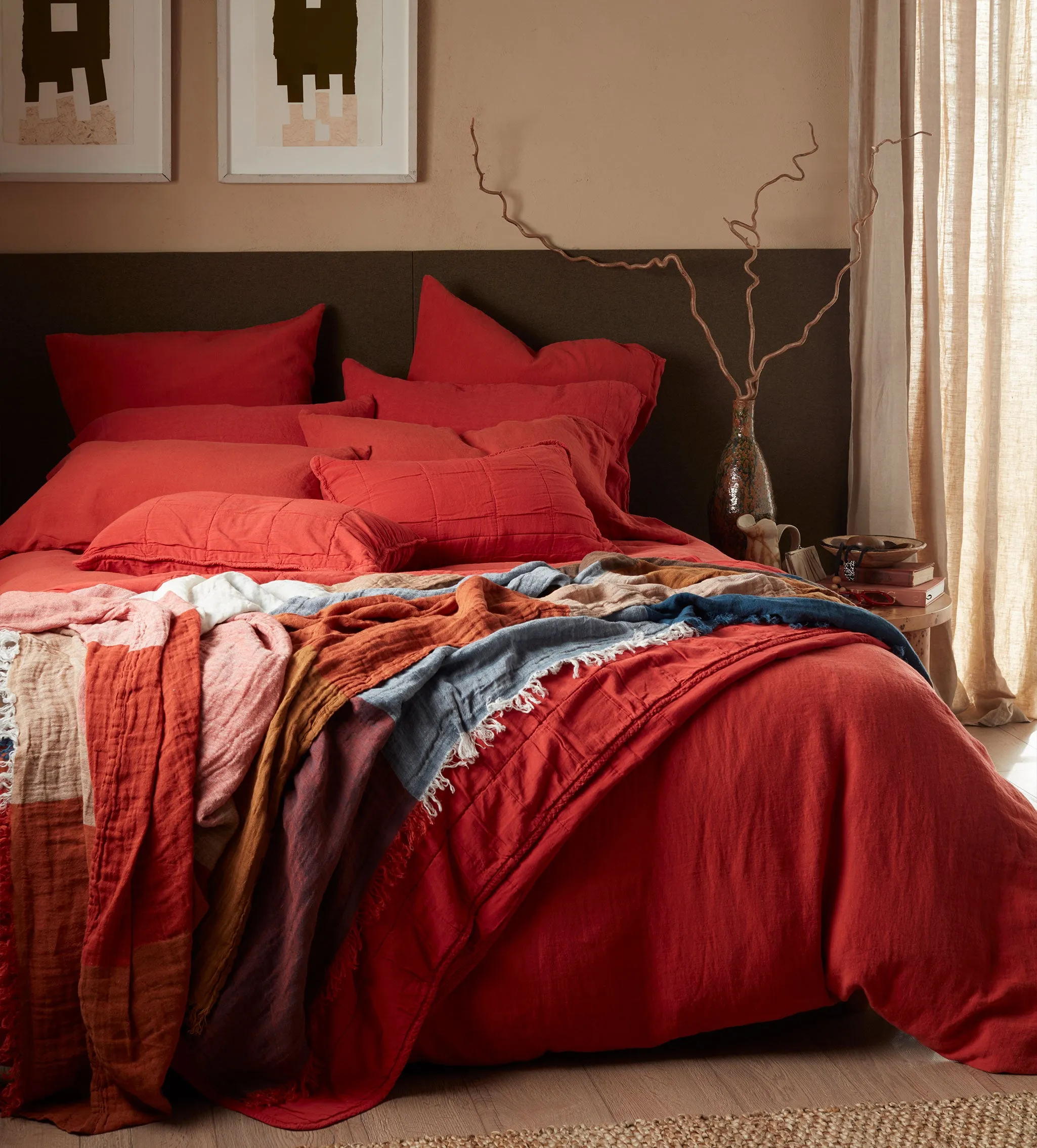 Paprika Duvet Cover - Linen product