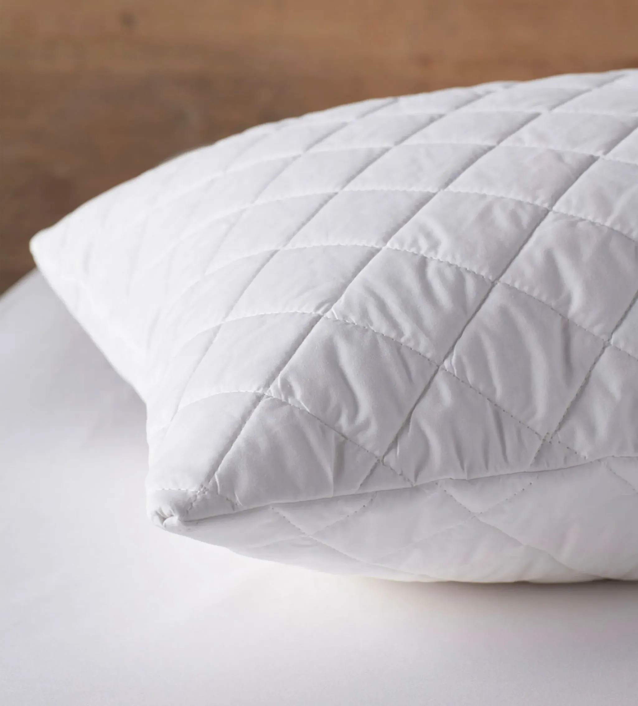 Quilted Pillow Protector - Recycled Polyester, Cotton product