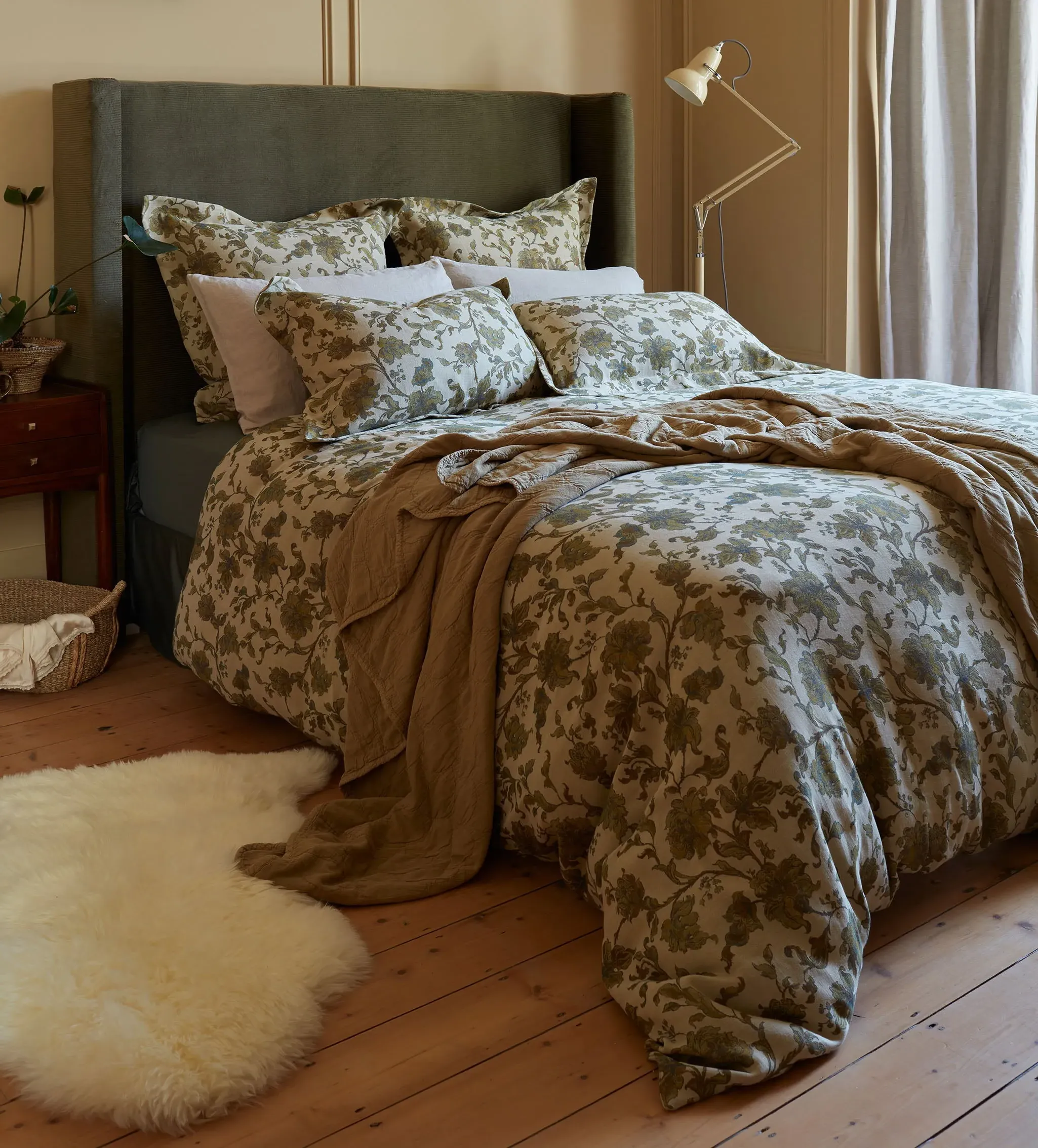 Rosie Floral Jacquard Duvet Cover - Cotton product