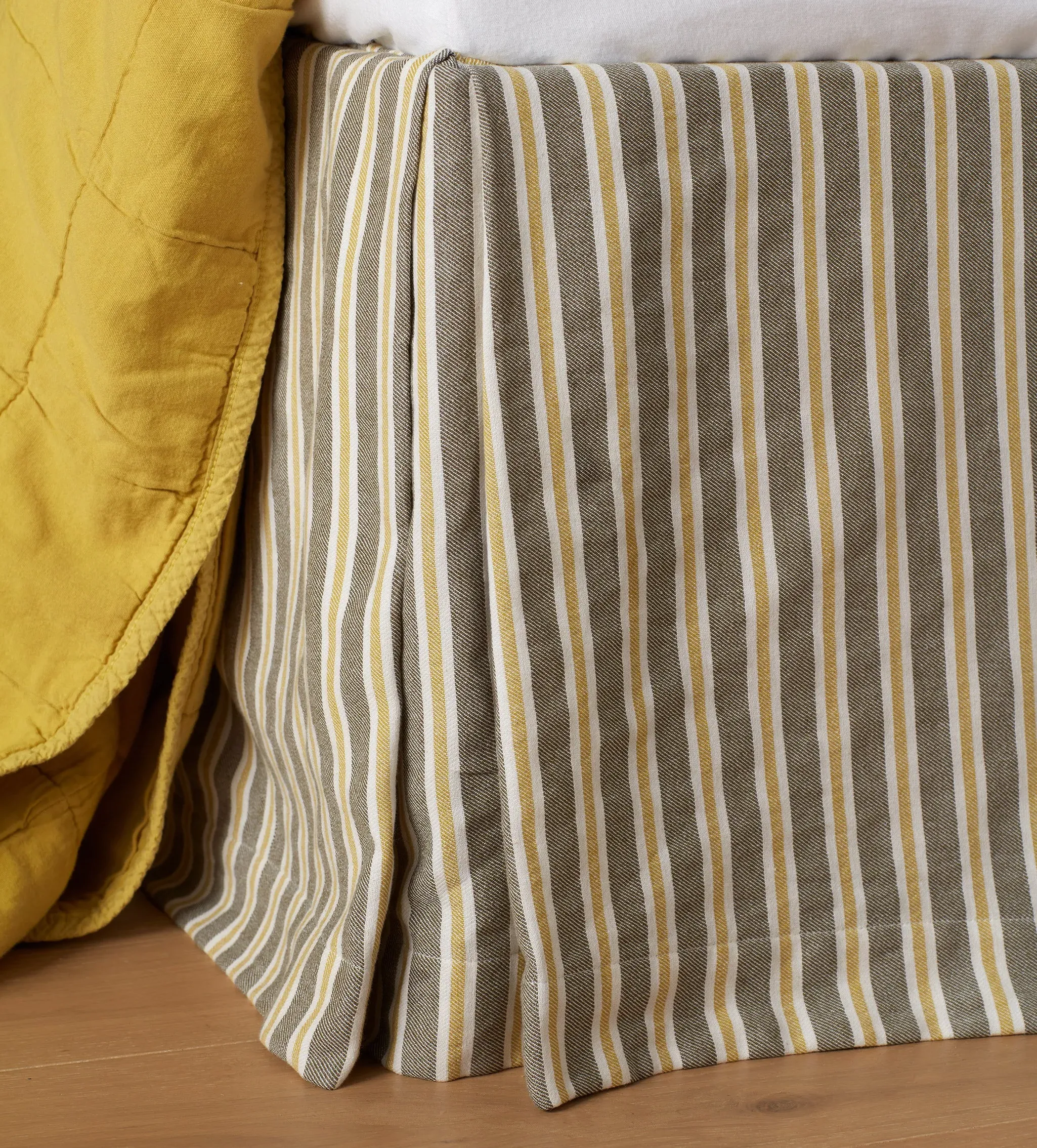 Sadie Stripe Bed Valance - Organic Cotton product