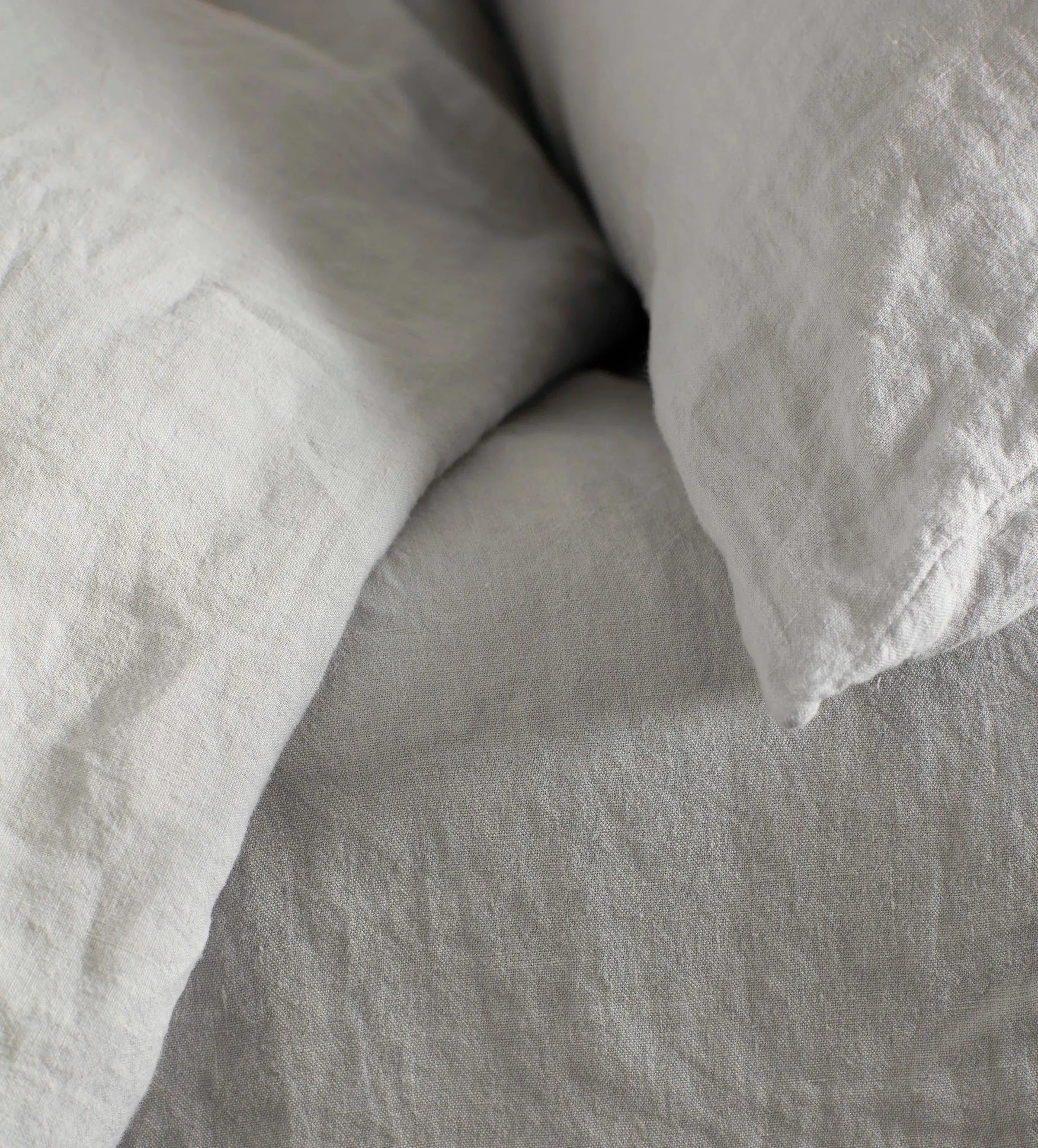 Single Fitted Sheet - Pebble Grey, Linen product