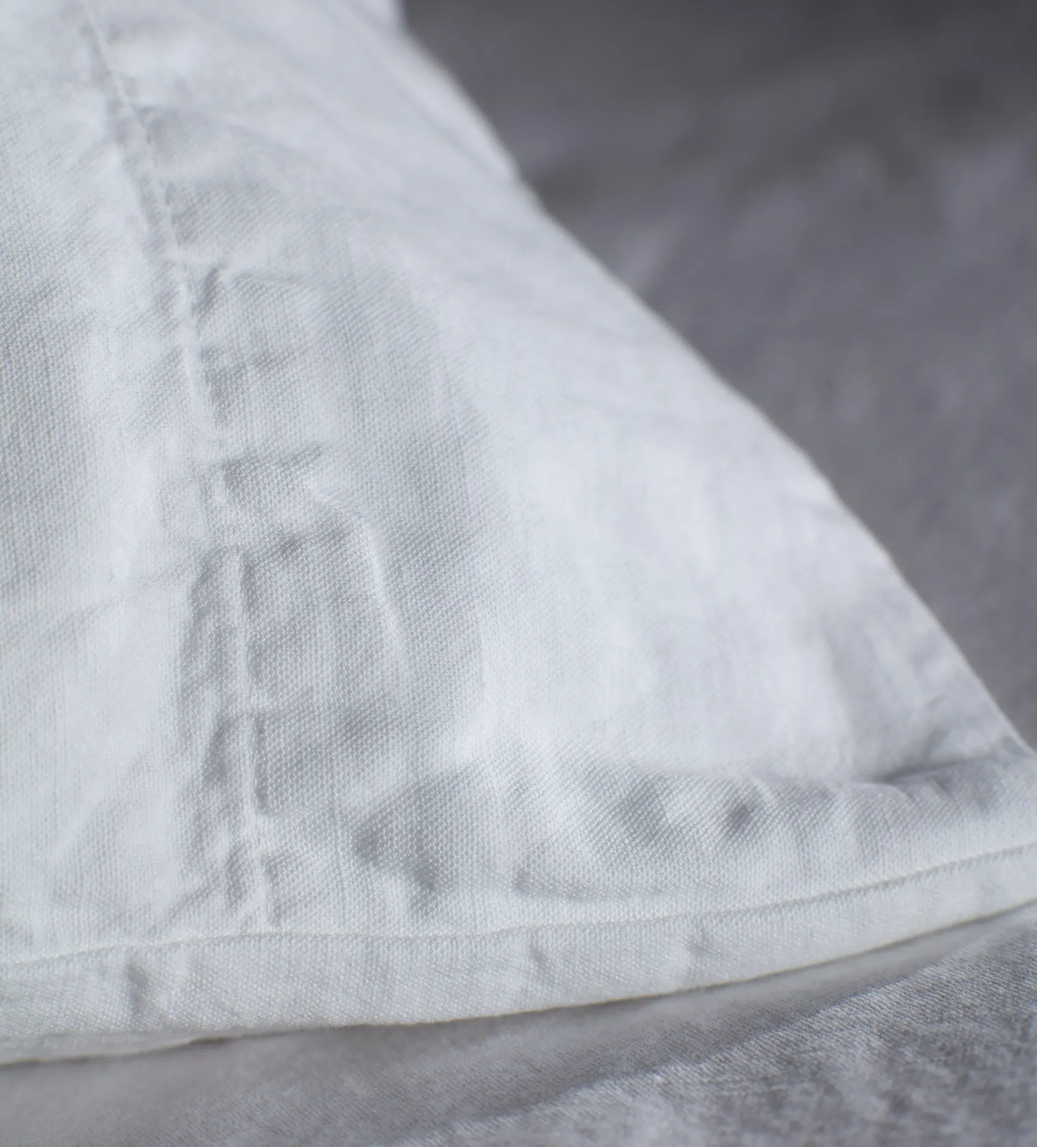 Square Housewife Pillowcase - White, Cotton Linen product